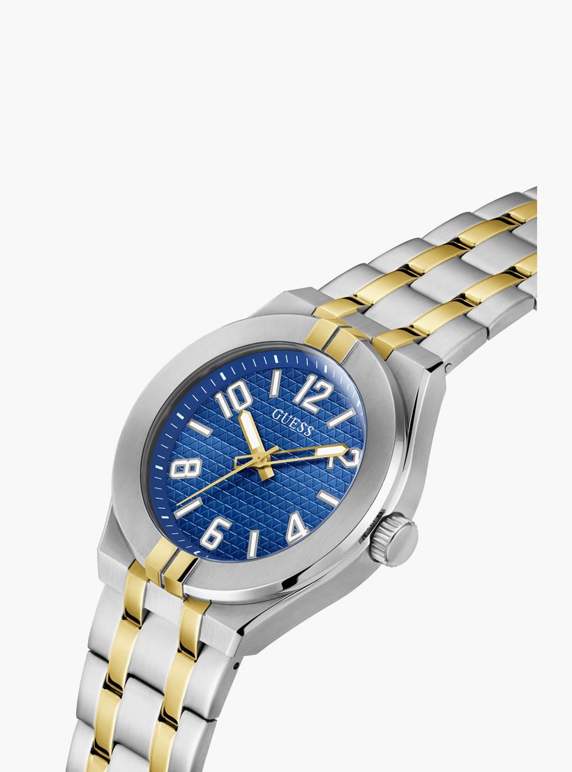 ساعة رجالية أنالوج من الستانلس ستيل باللونين الذهبي والفضي مقاس 44 مم من جيس | GW0661G1-men-watchesandjewellery-watches-image-2