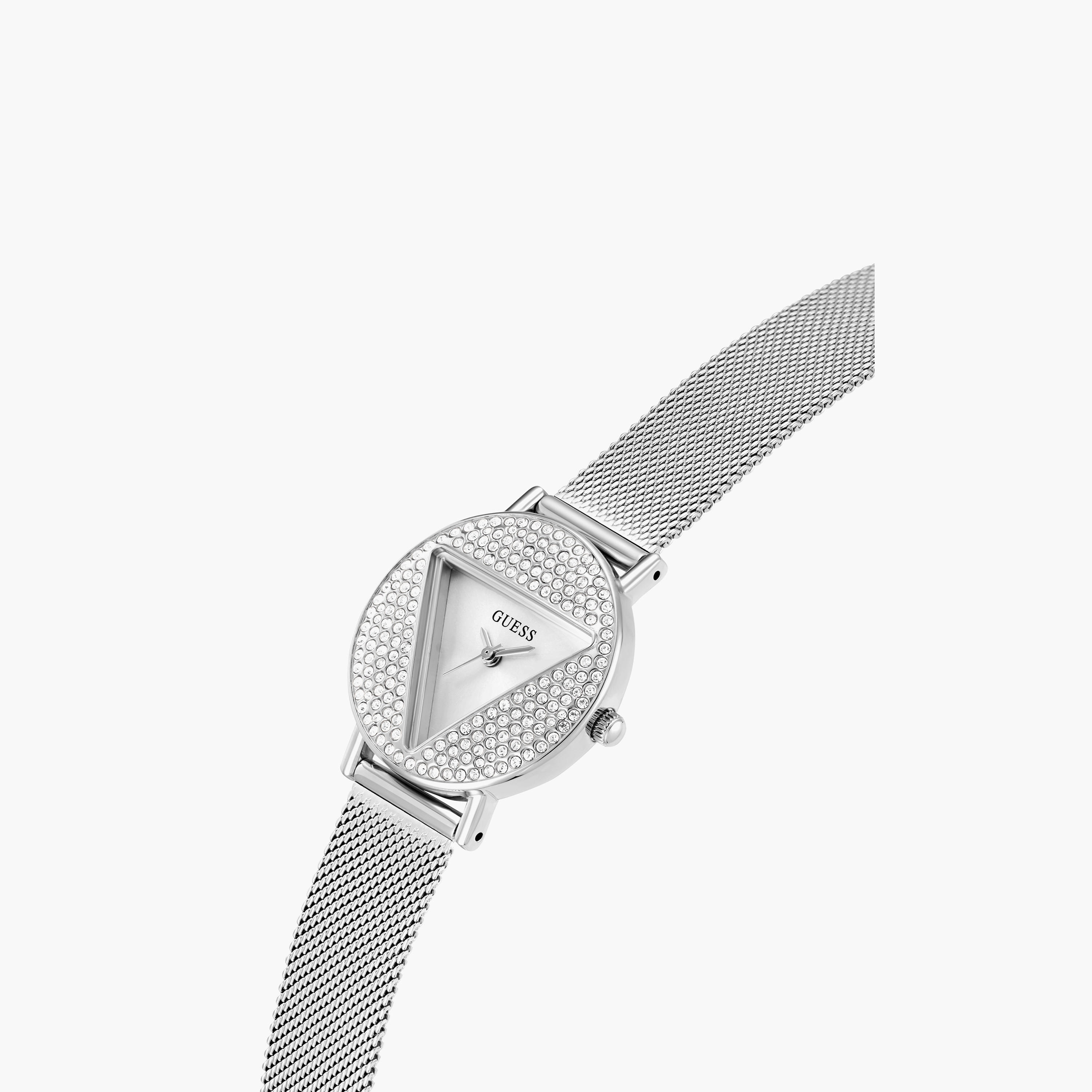 Guess Women's 30 MM Silver Analog Stainless Steel Watch | GW0671L1-women-watchesandjewellery-watches-image-2