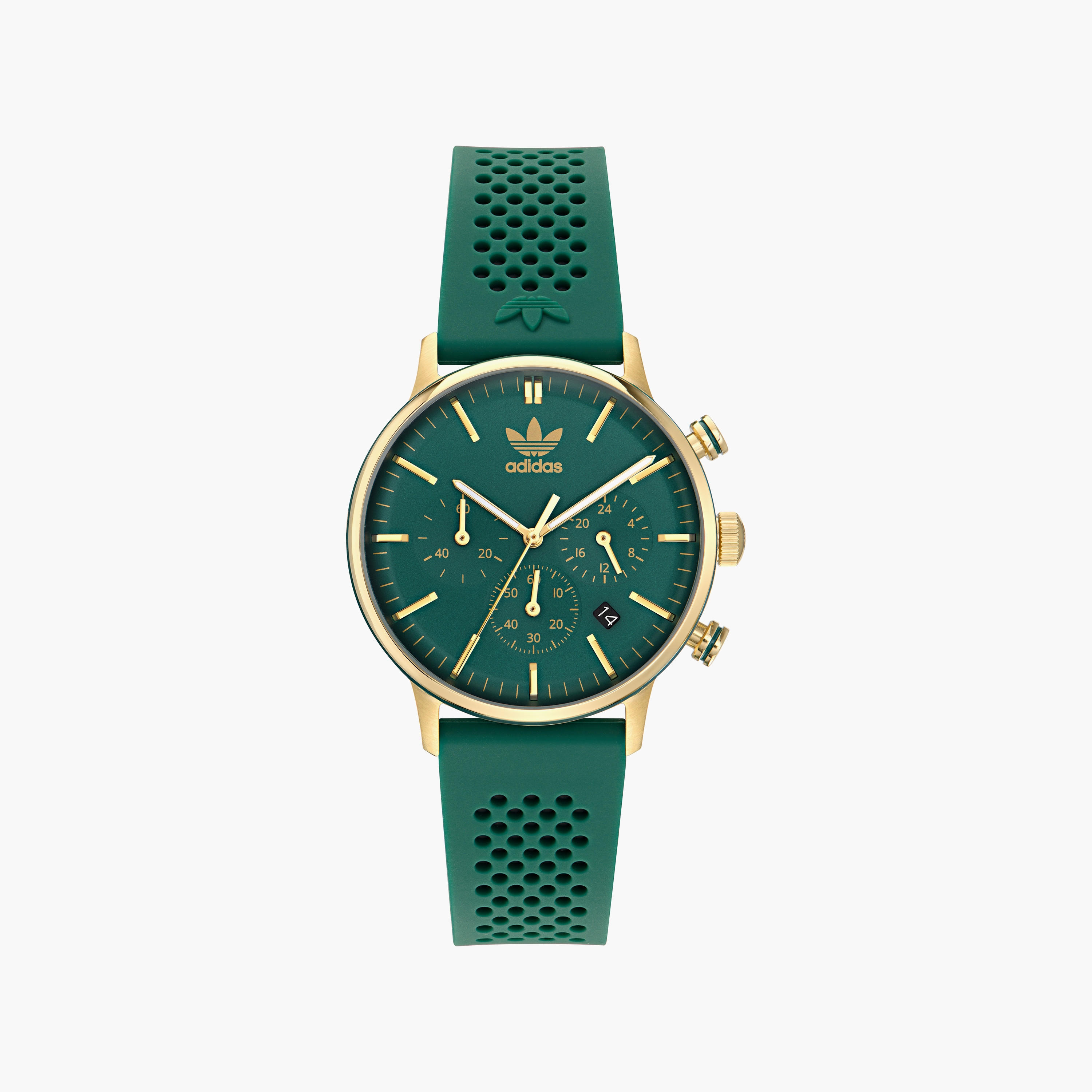 Adidas 40 MM Green Chronograph Silicone Watch | AOSY23522-men-watchesandjewellery-watches-image-1