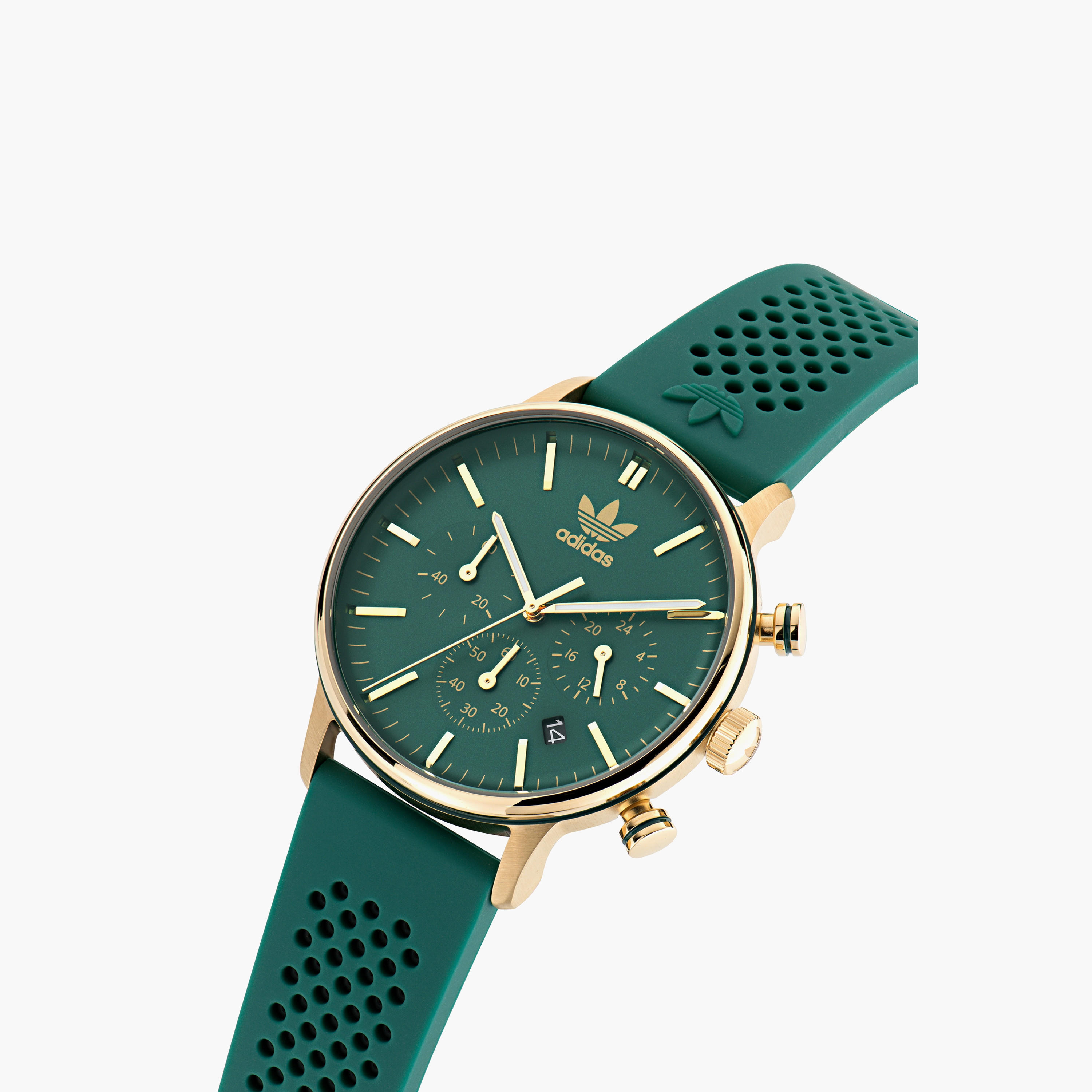 Adidas 40 MM Green Chronograph Silicone Watch | AOSY23522-men-watchesandjewellery-watches-image-2