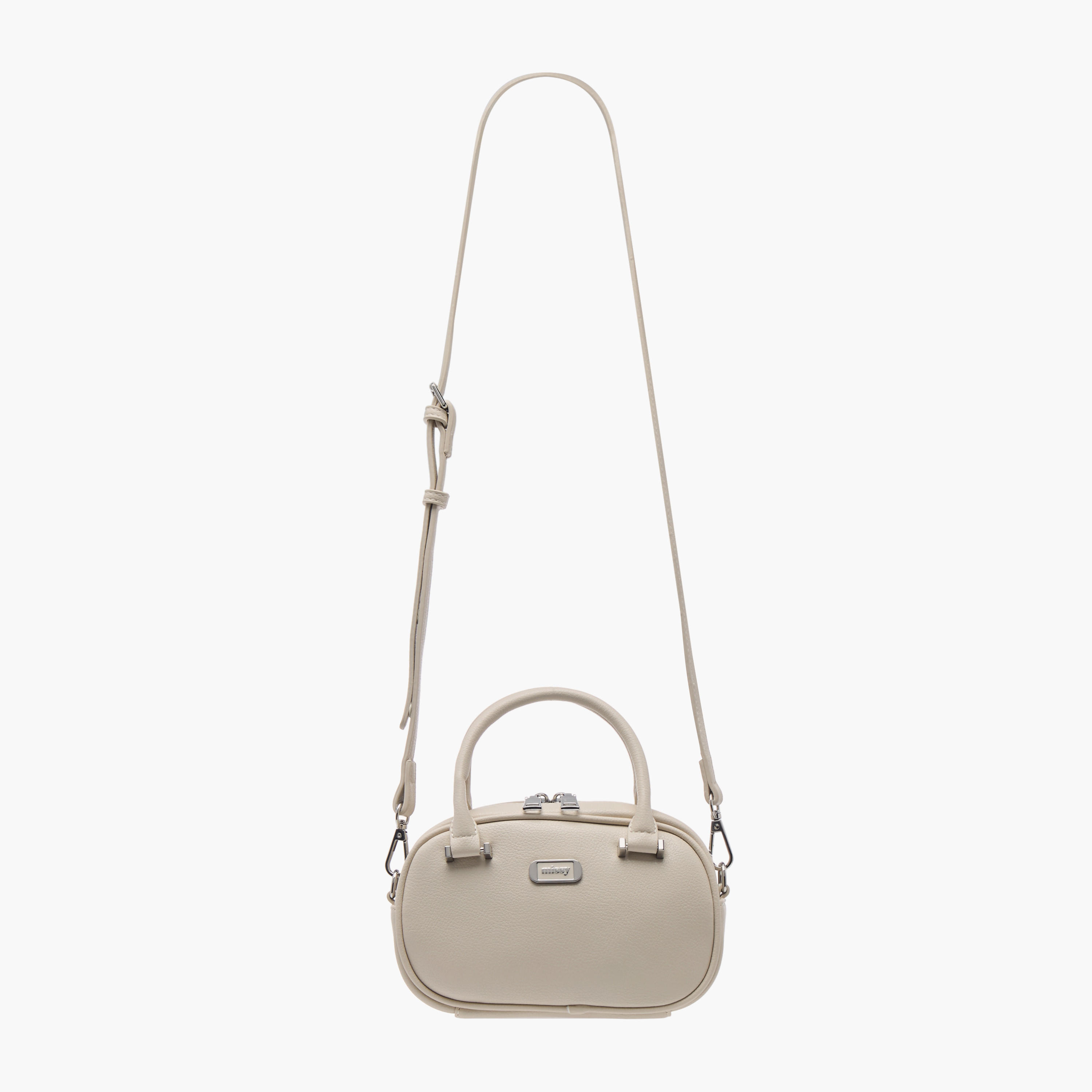 Missy Textured Tote Bag with Zip Closure and Adjustable Strap-women-bagsandwallets-handbags-image-2