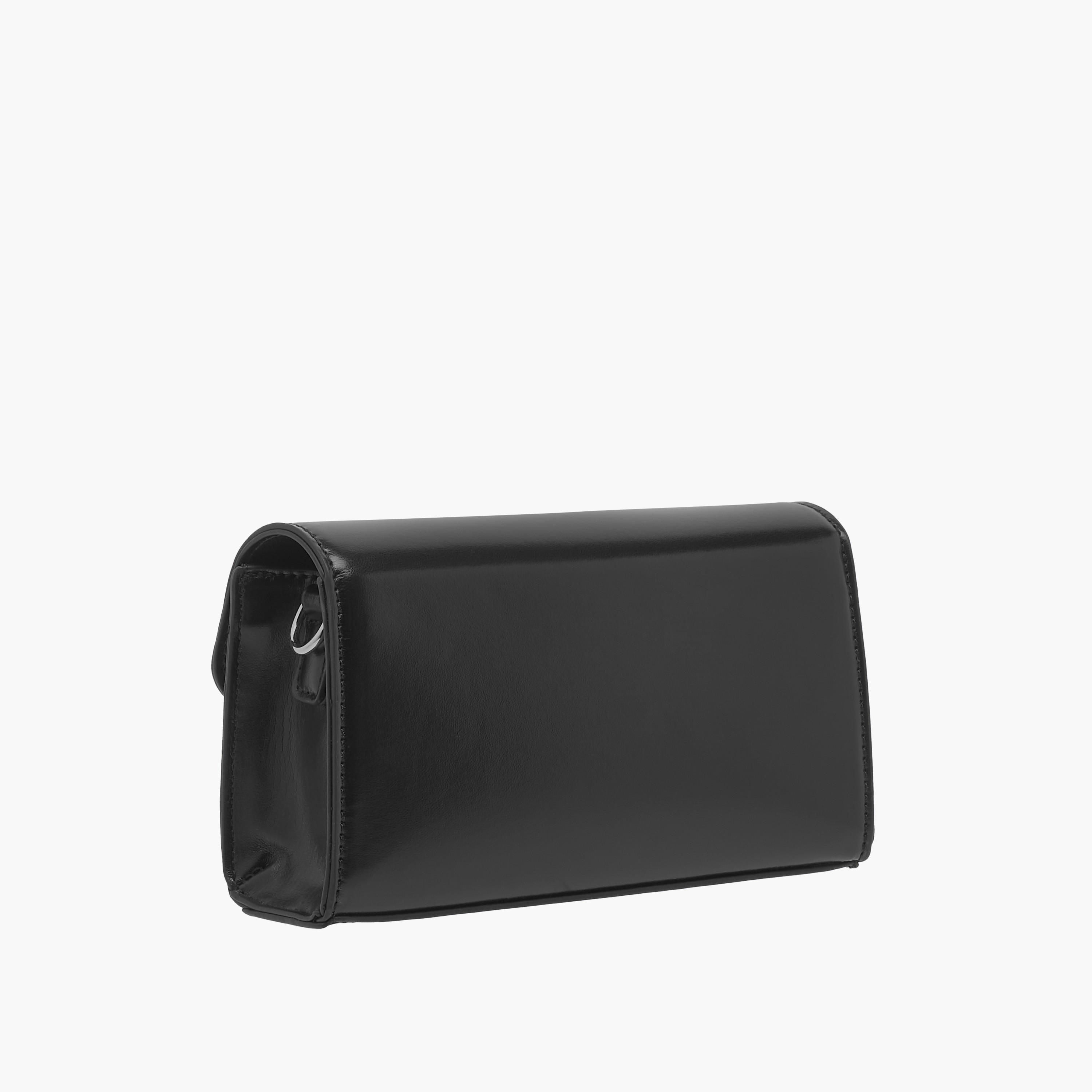 Missy Logo Embossed Crossbody Bag with Detachable Strap and Flap Closure-women-bagsandwallets-handbags-image-3