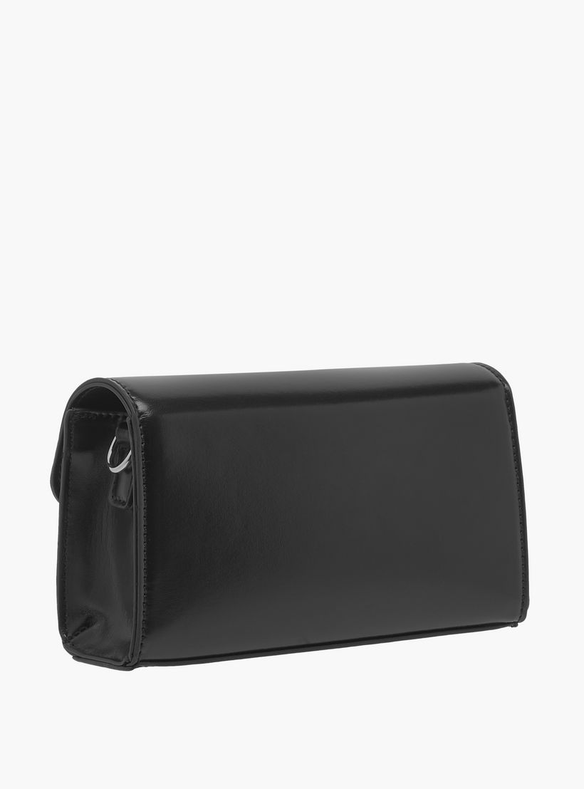 Missy Logo Embossed Crossbody Bag with Detachable Strap and Flap Closure-women-bagsandwallets-handbags-image-3