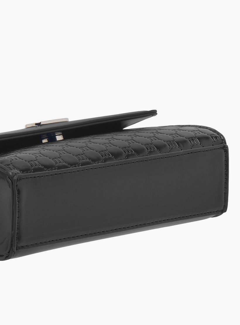 Missy Logo Embossed Crossbody Bag with Detachable Strap and Flap Closure-women-bagsandwallets-handbags-image-5