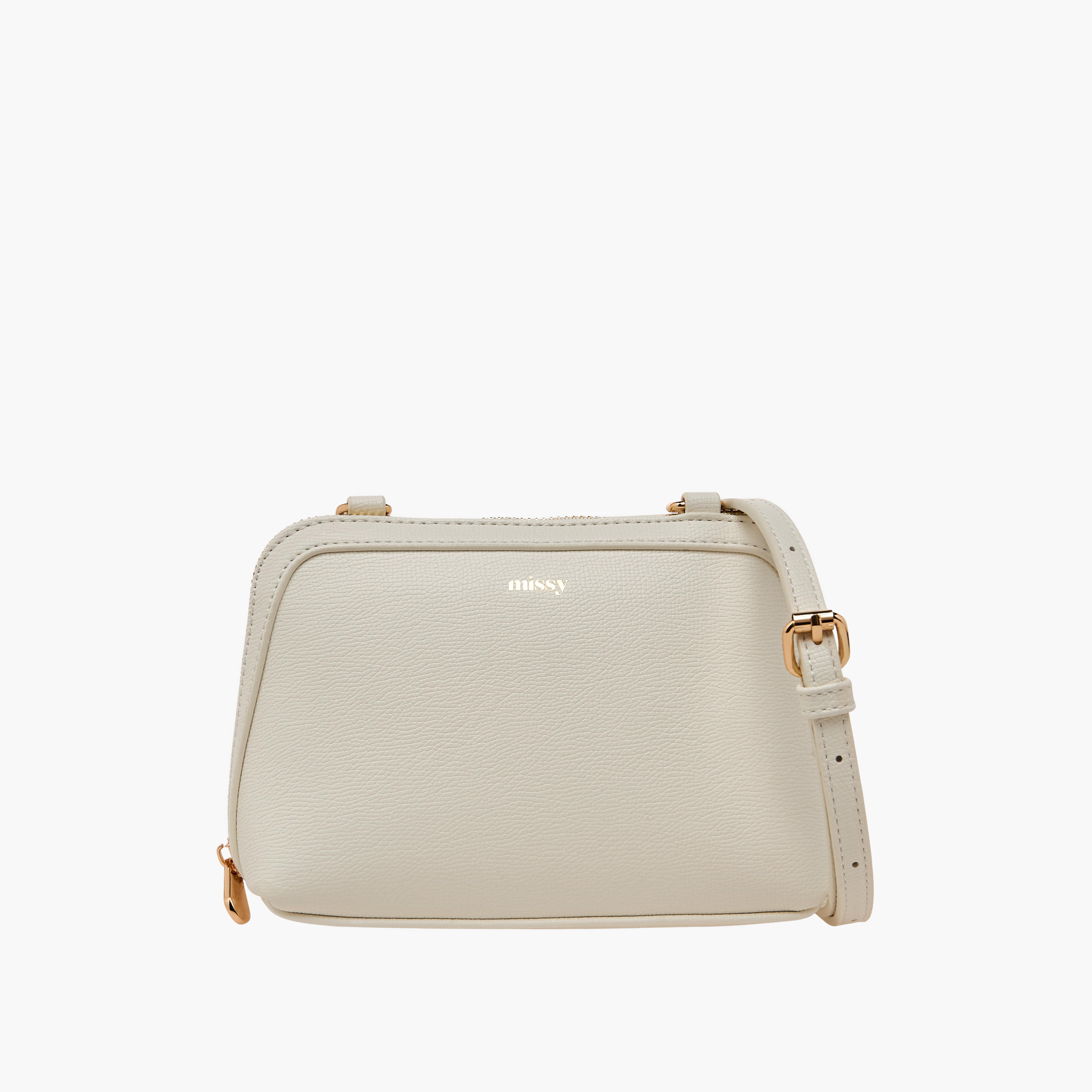 Missy Panelled Crossbody Bag with Detachable Strap and Zip Closure-women-bagsandwallets-handbags-image-1