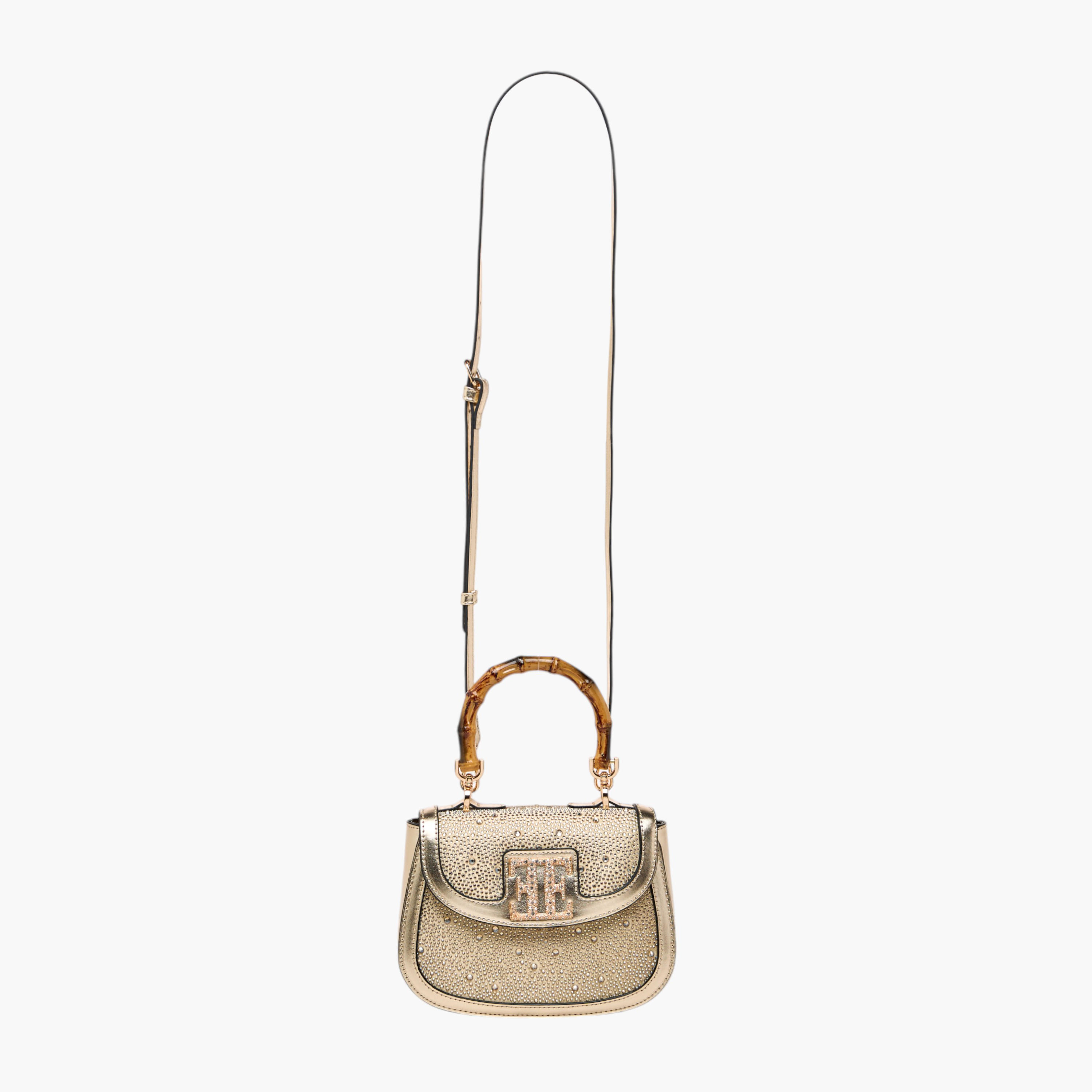 Elle Embellished Satchel Bag with Top Handle and Adjustable Strap-women-bagsandwallets-handbags-image-2