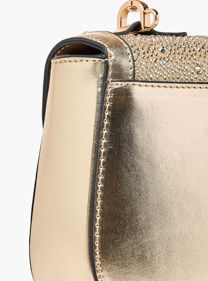 Elle Embellished Satchel Bag with Top Handle and Adjustable Strap-women-bagsandwallets-handbags-image-5