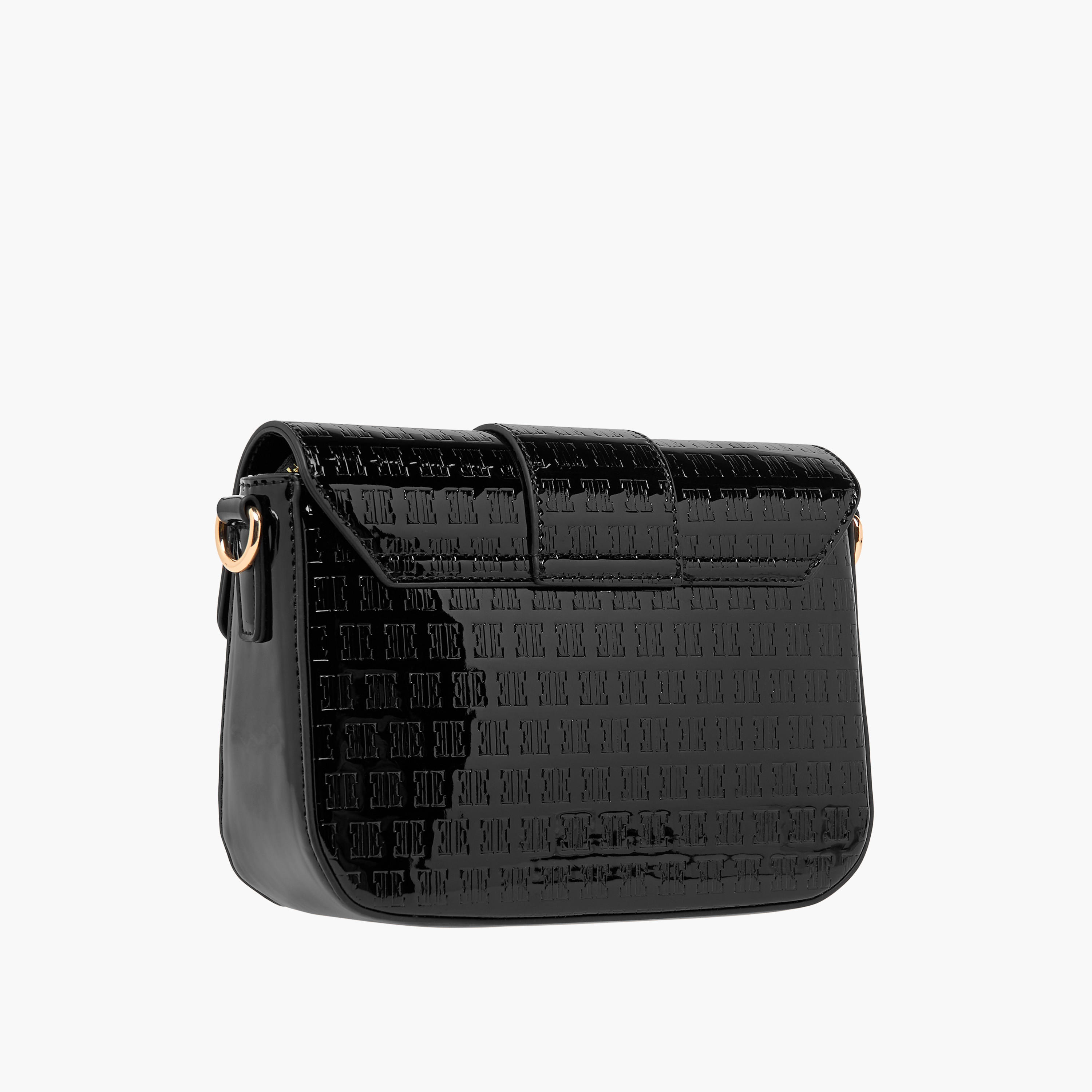 شنطة كروس بودي بنقوش مونوجرام وحزام سلسلة قابل للفصل من إيل-women-bagsandwallets-handbags-image-3