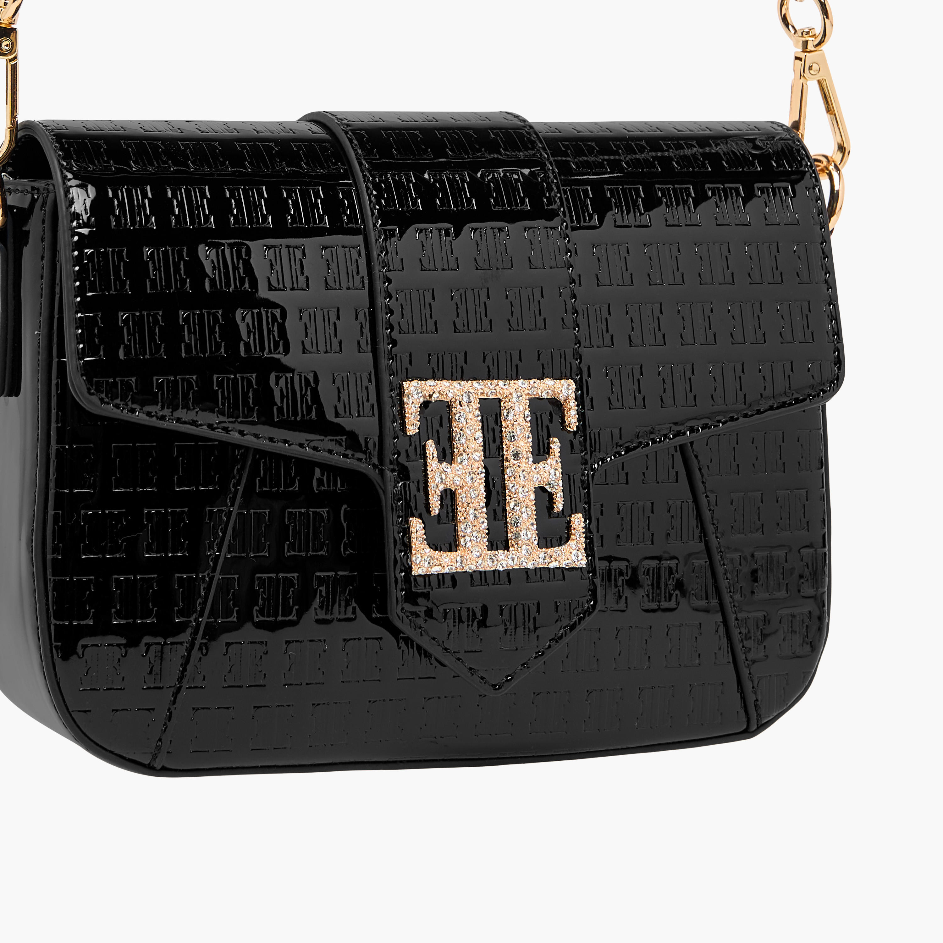 شنطة كروس بودي بنقوش مونوجرام وحزام سلسلة قابل للفصل من إيل-women-bagsandwallets-handbags-image-4
