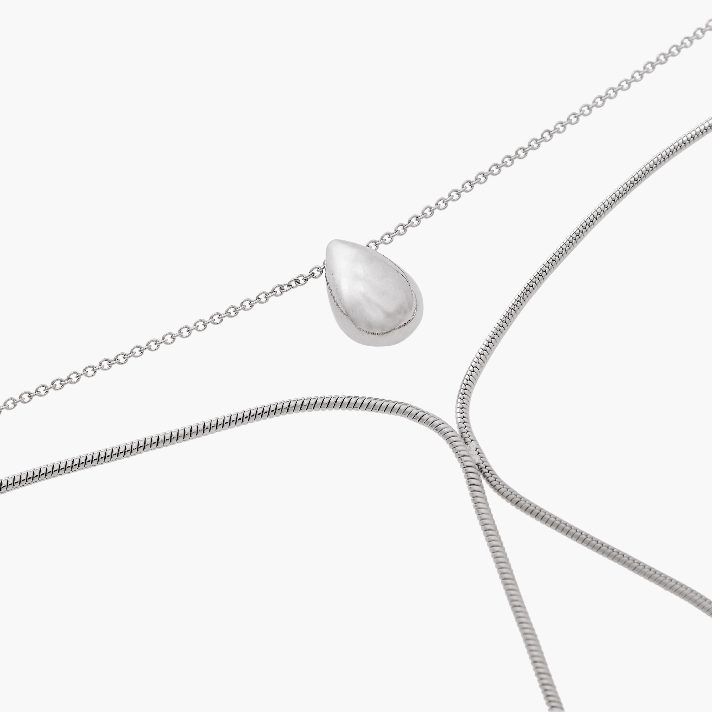 Set of 2 - Metallic Necklace with Lobster Clasp Closure-women-watchesandjewellery-jewellery-necklacesandpendants-image-6