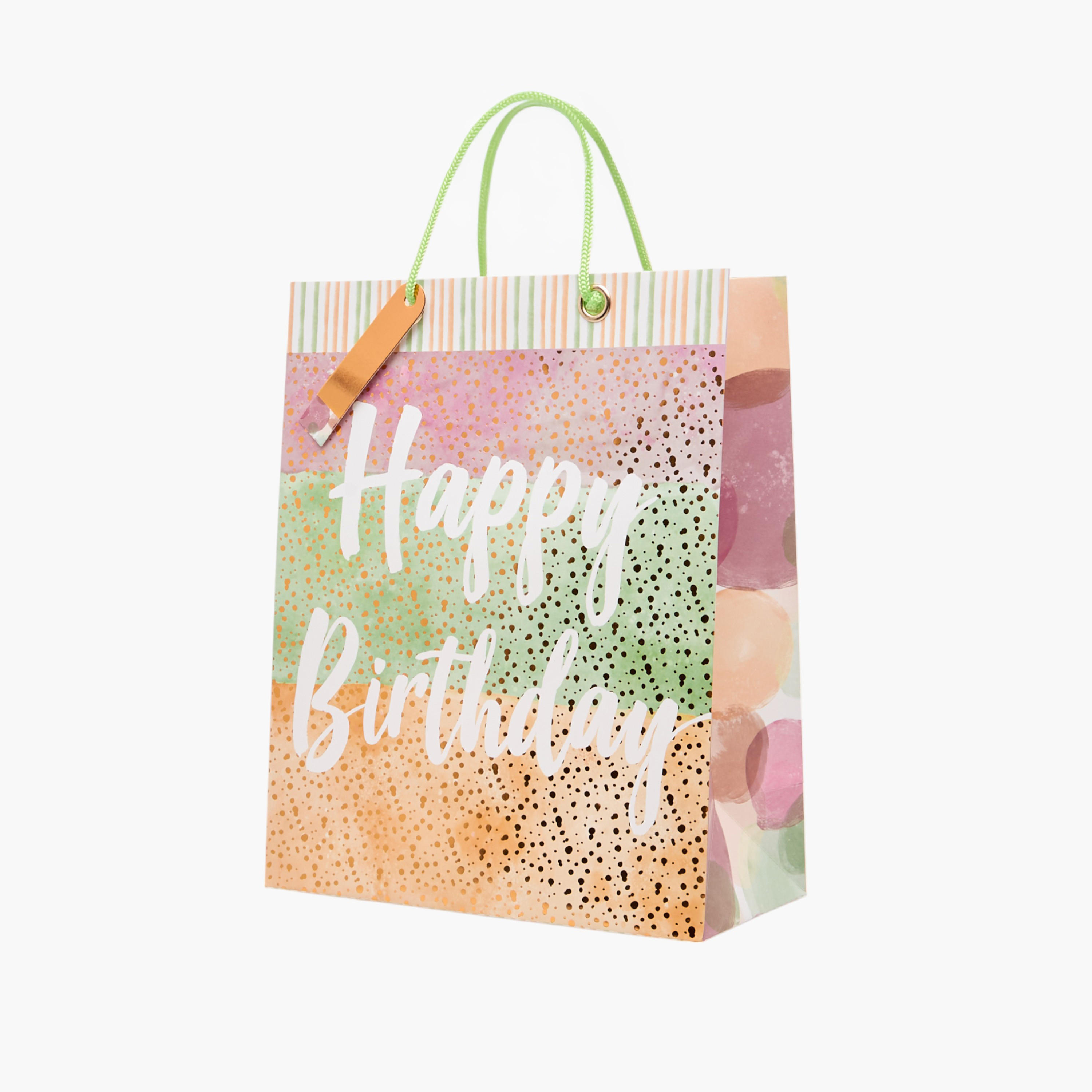 Happy Birthday Print Paper Gift Bag - XL-household-giftingaccessories-giftings-image-2