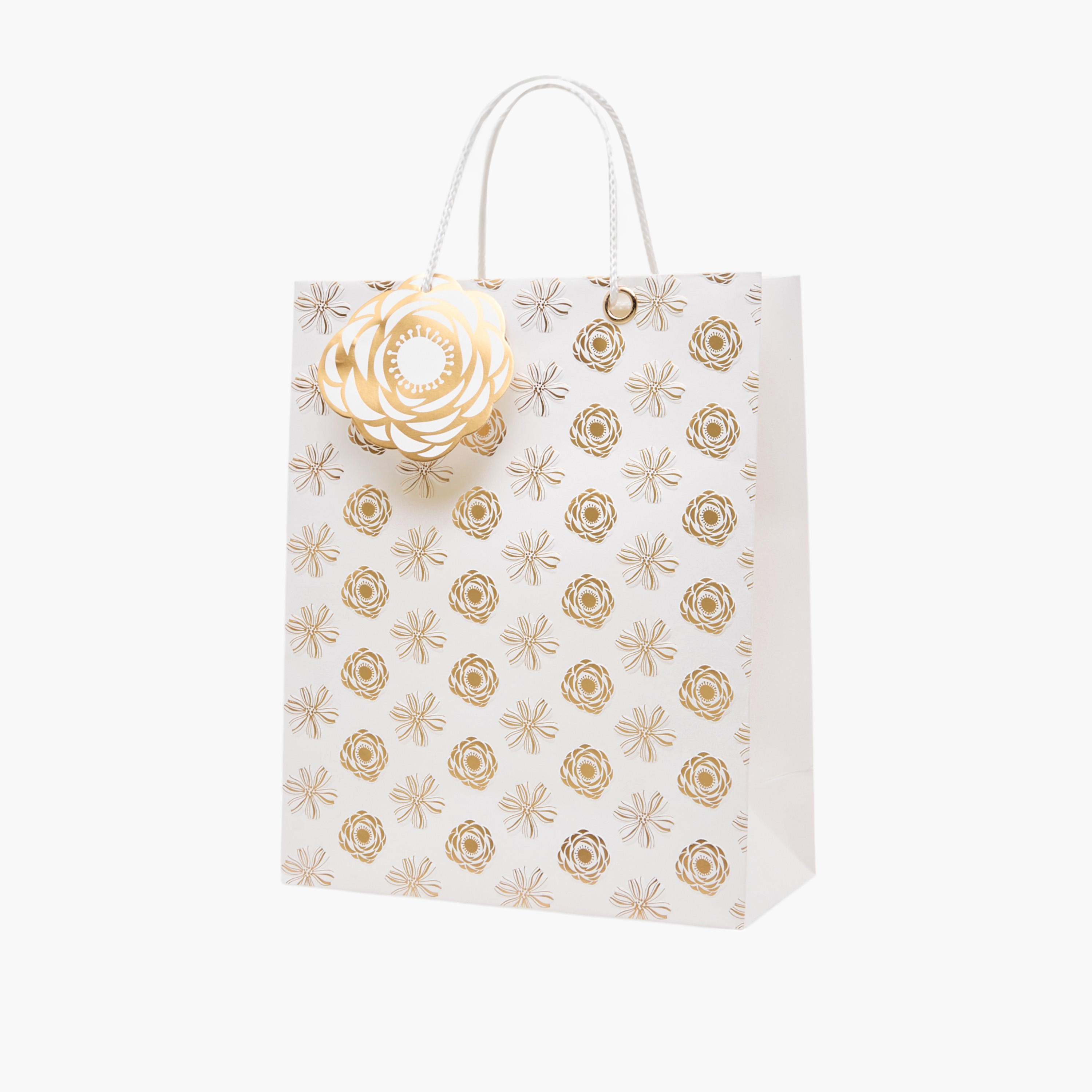 Findz All-Over Floral Print Large Gift Bag-household-giftingaccessories-giftings-image-3
