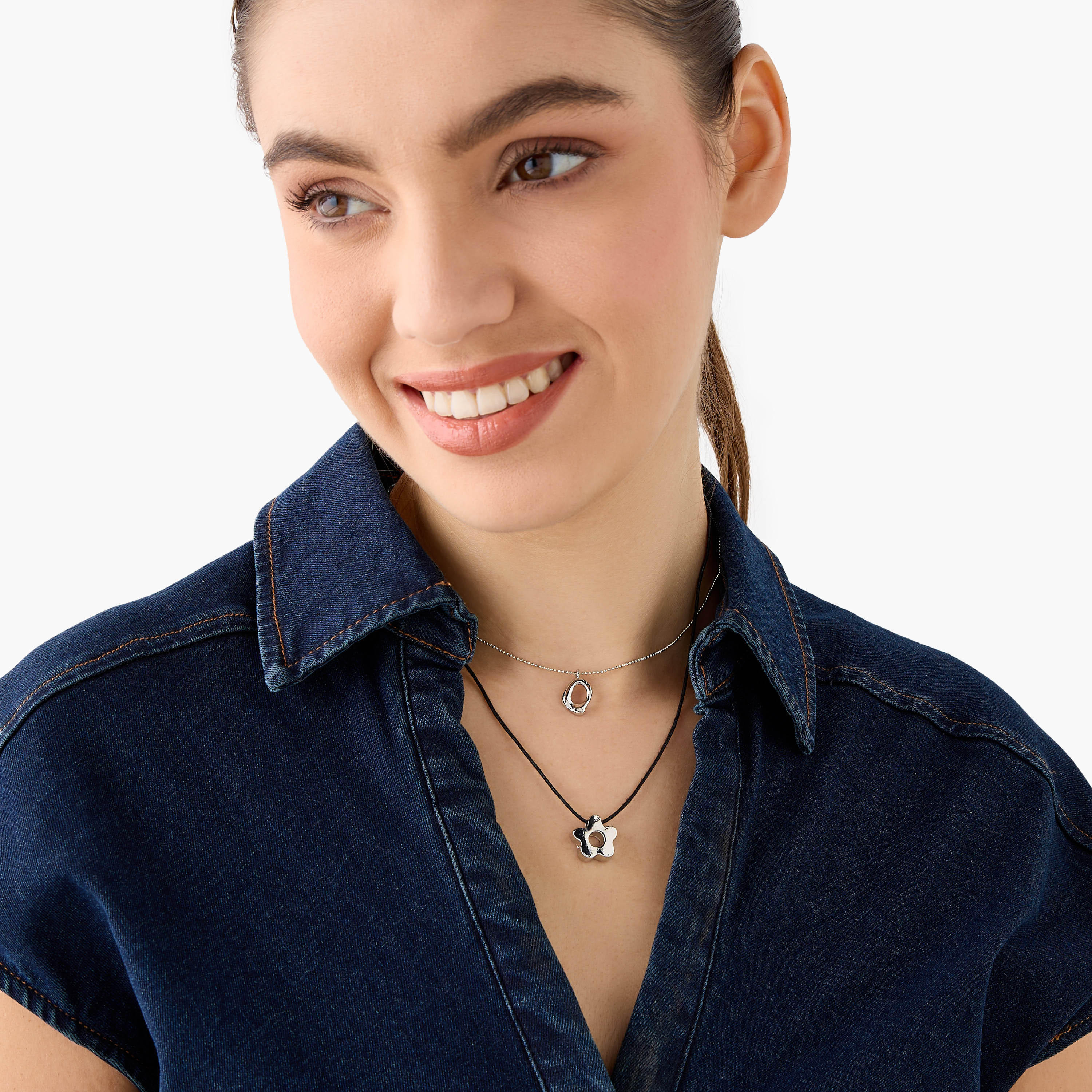 Assorted Necklace with Lobster Clasp Closure - Set of 2-women-watchesandjewellery-jewellery-necklacesandpendants-image-2