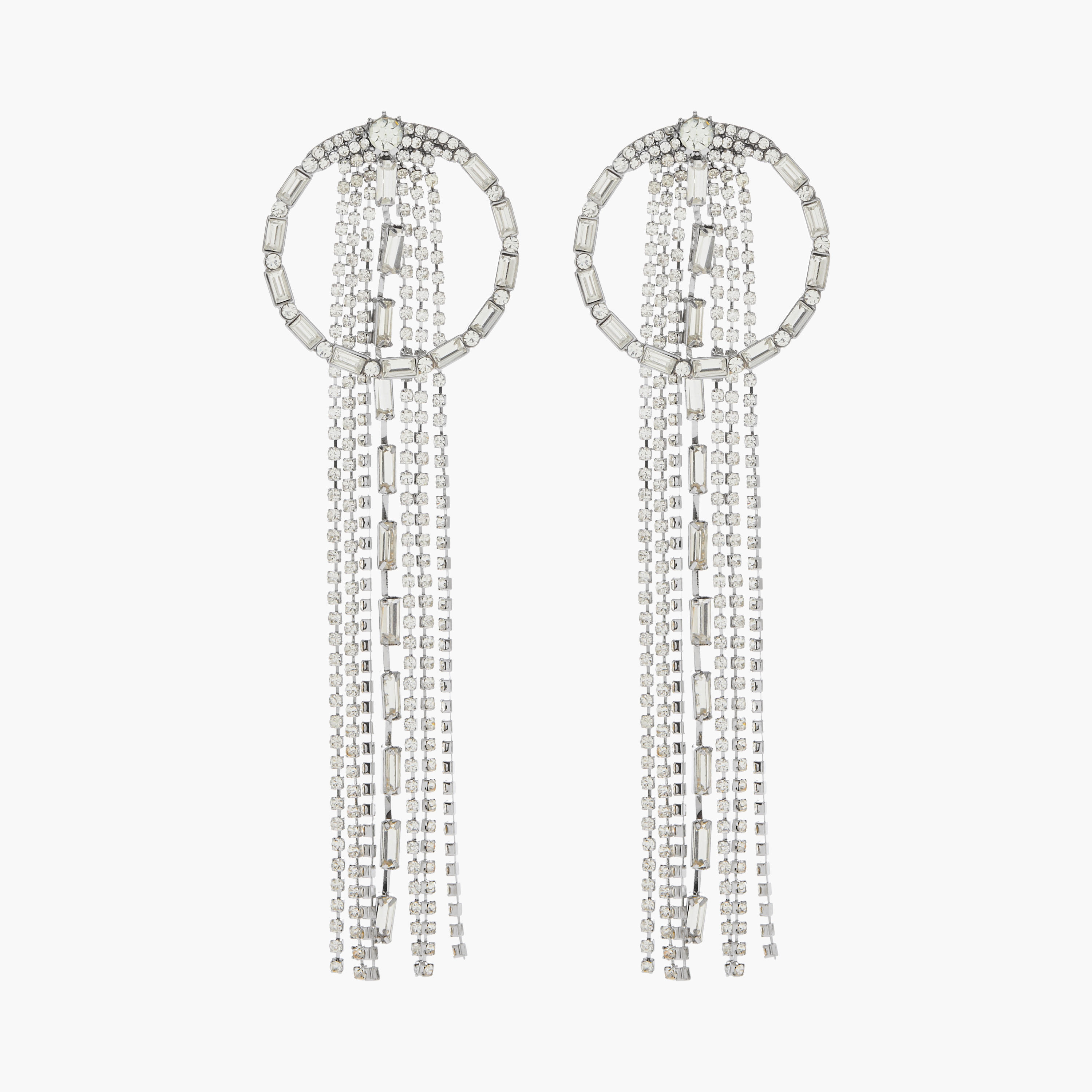 Stone Embellished Dangling Earrings with Pushback Closure-women-watchesandjewellery-jewellery-earrings-image-1