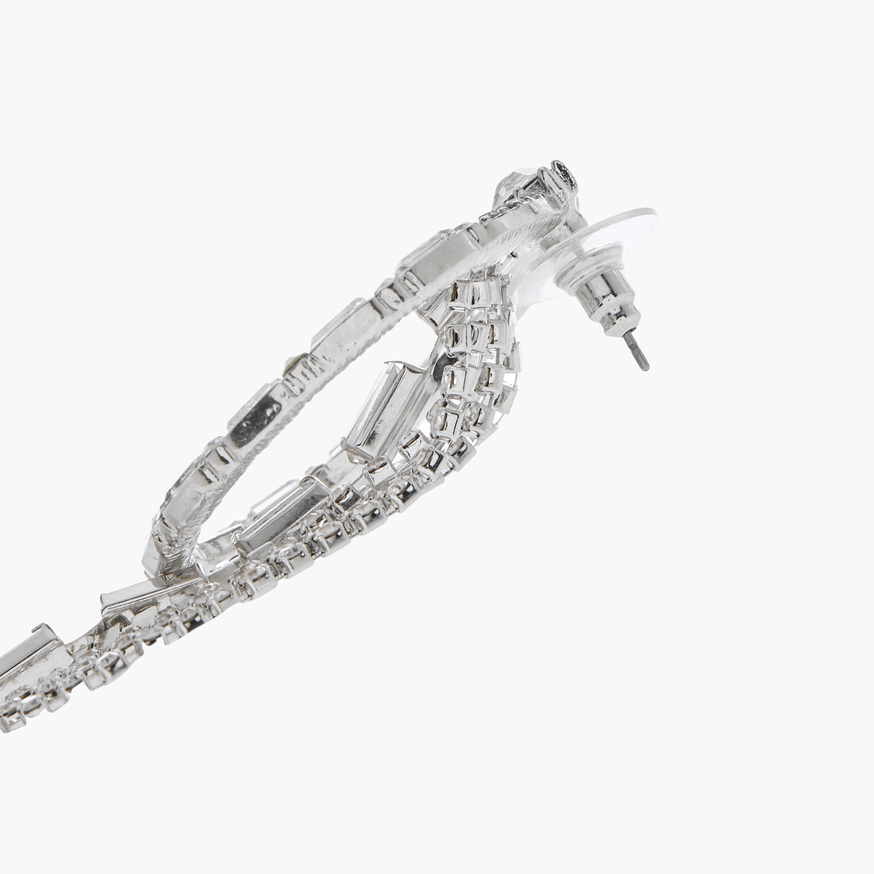 Stone Embellished Dangling Earrings with Pushback Closure-women-watchesandjewellery-jewellery-earrings-image-5