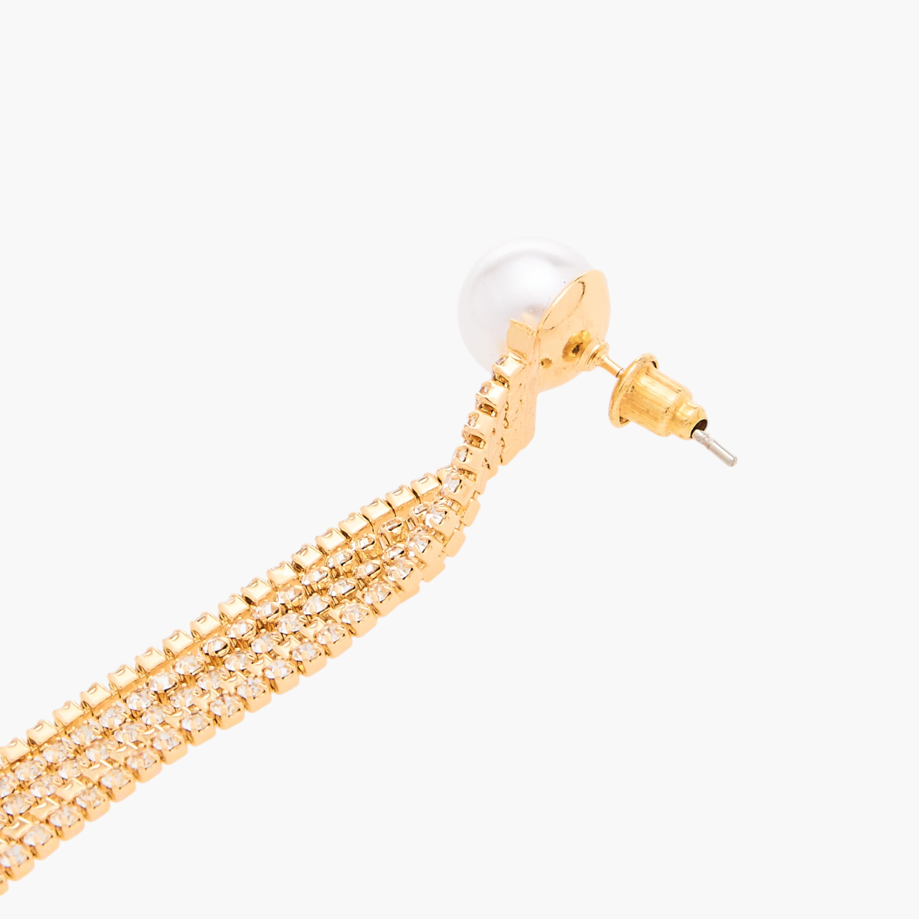 حلق متدلي مزين بمكبس إغلاق-women-watchesandjewellery-jewellery-earrings-image-4