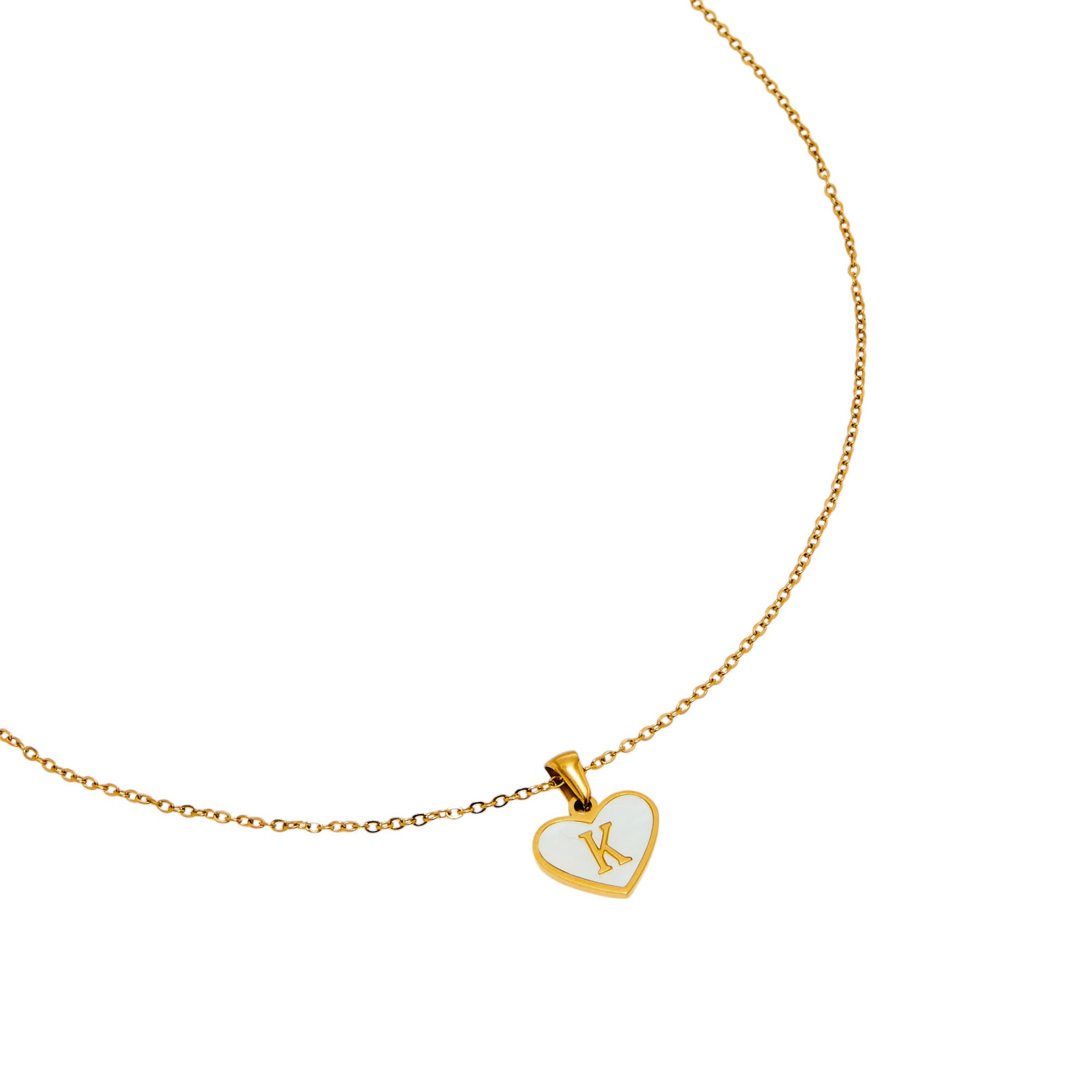 Initial K Embellished Pendant Necklace with Lobster Clasp Closure-women-watchesandjewellery-jewellery-necklacesandpendants-image-3