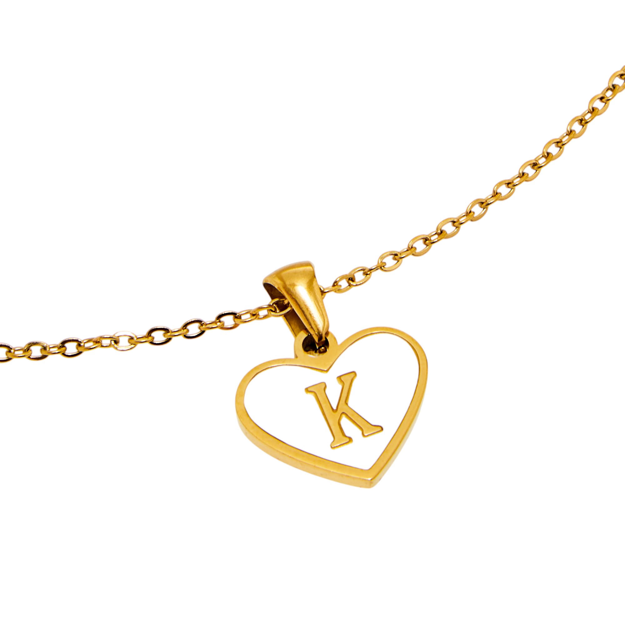 Initial K Embellished Pendant Necklace with Lobster Clasp Closure-women-watchesandjewellery-jewellery-necklacesandpendants-image-5