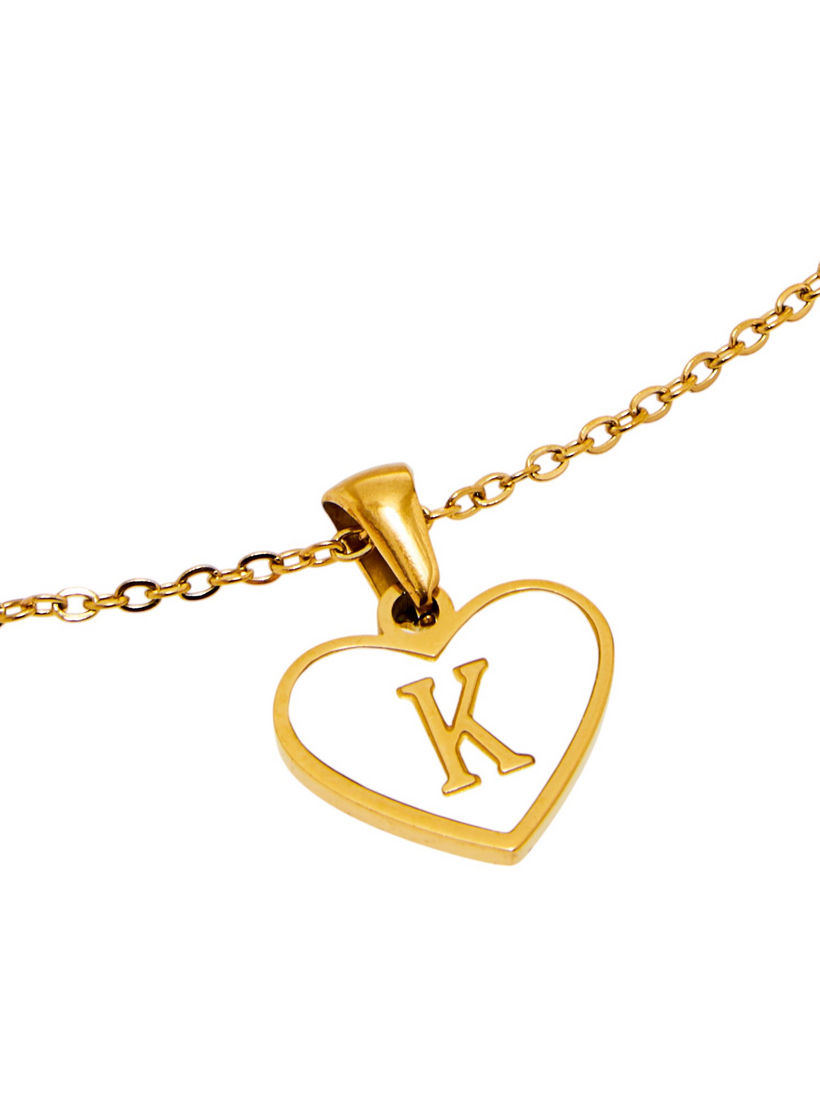 Initial K Embellished Pendant Necklace with Lobster Clasp Closure-women-watchesandjewellery-jewellery-necklacesandpendants-image-5