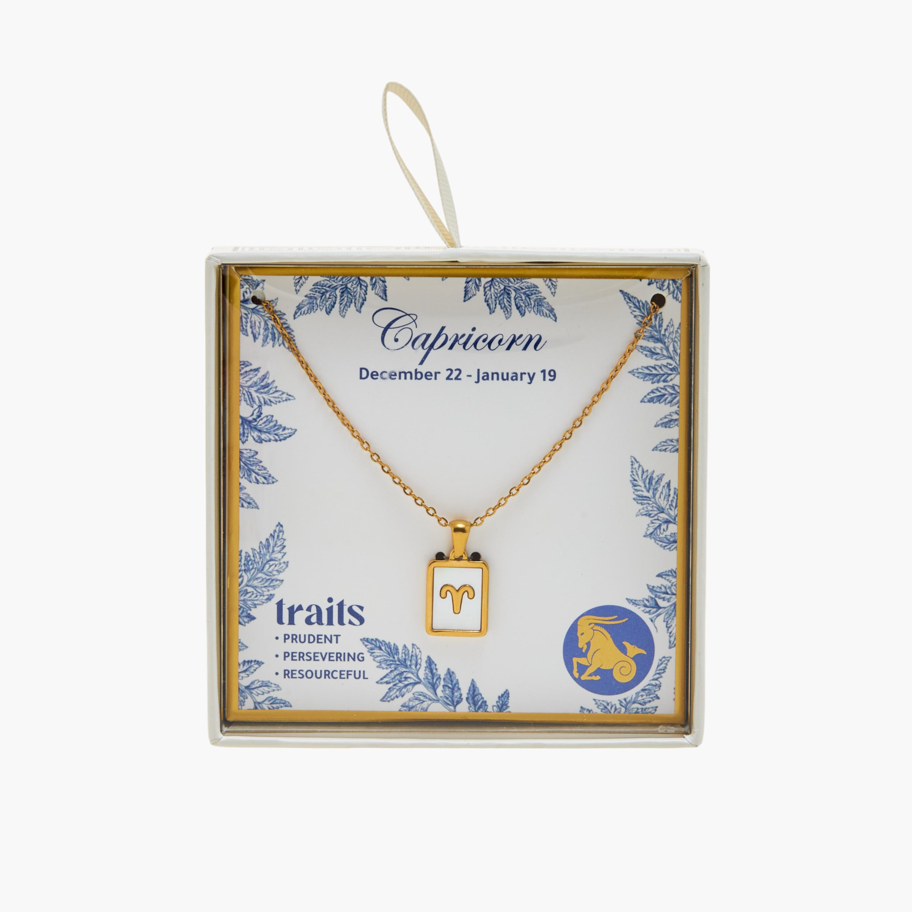 Capricorn Charm Pendant Necklace with Lobster Clasp Closure-women-watchesandjewellery-jewellery-necklacesandpendants-image-6