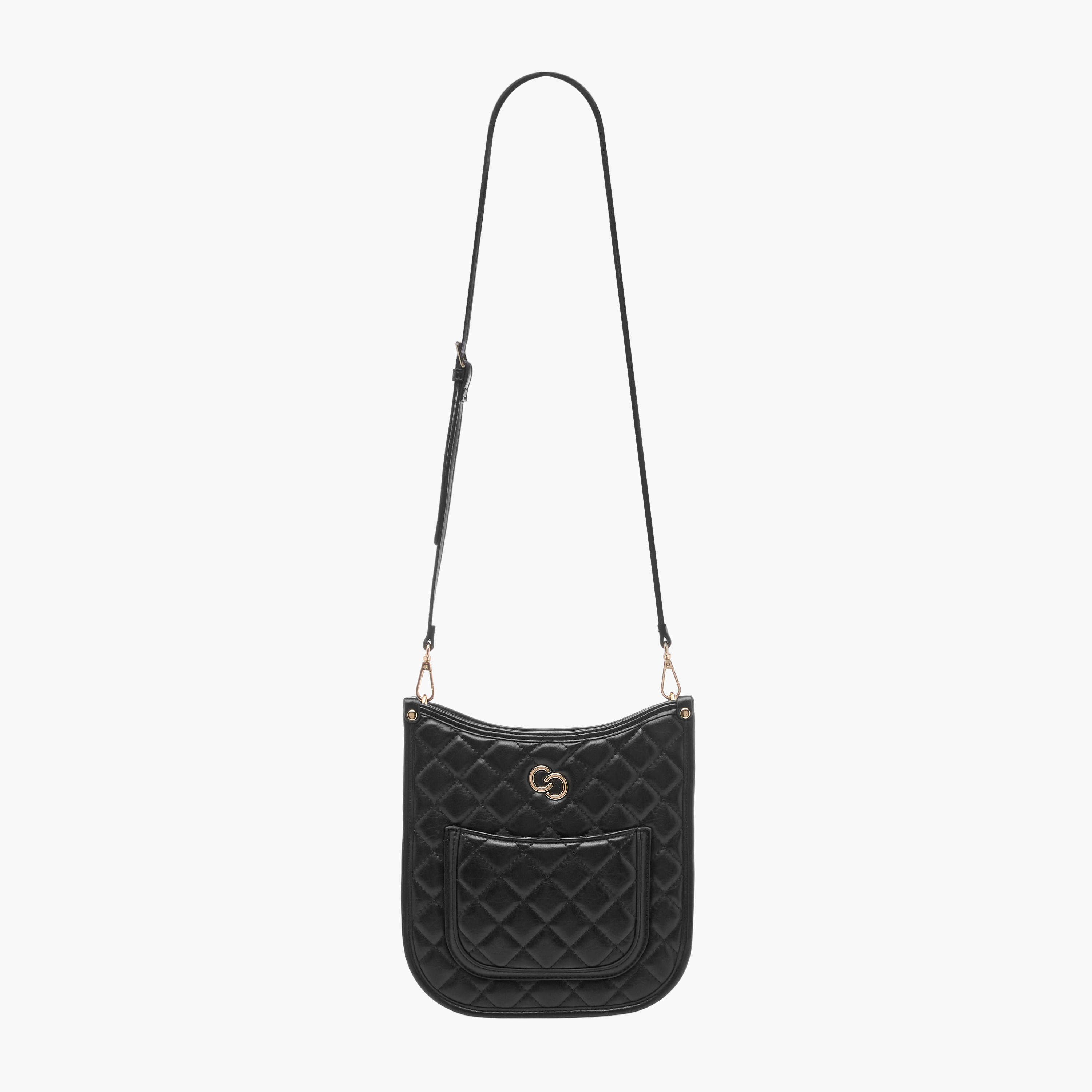 شنطة كتف مبطّنة بحزام سلسلة مضفّر وسحّاب إغلاق من سيليست-women-bagsandwallets-handbags-image-2