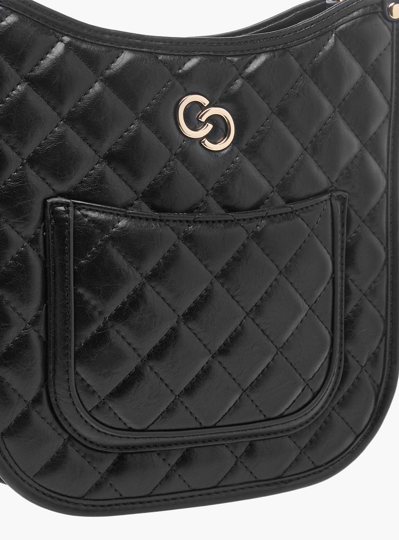 شنطة كتف مبطّنة بحزام سلسلة مضفّر وسحّاب إغلاق من سيليست-women-bagsandwallets-handbags-image-4