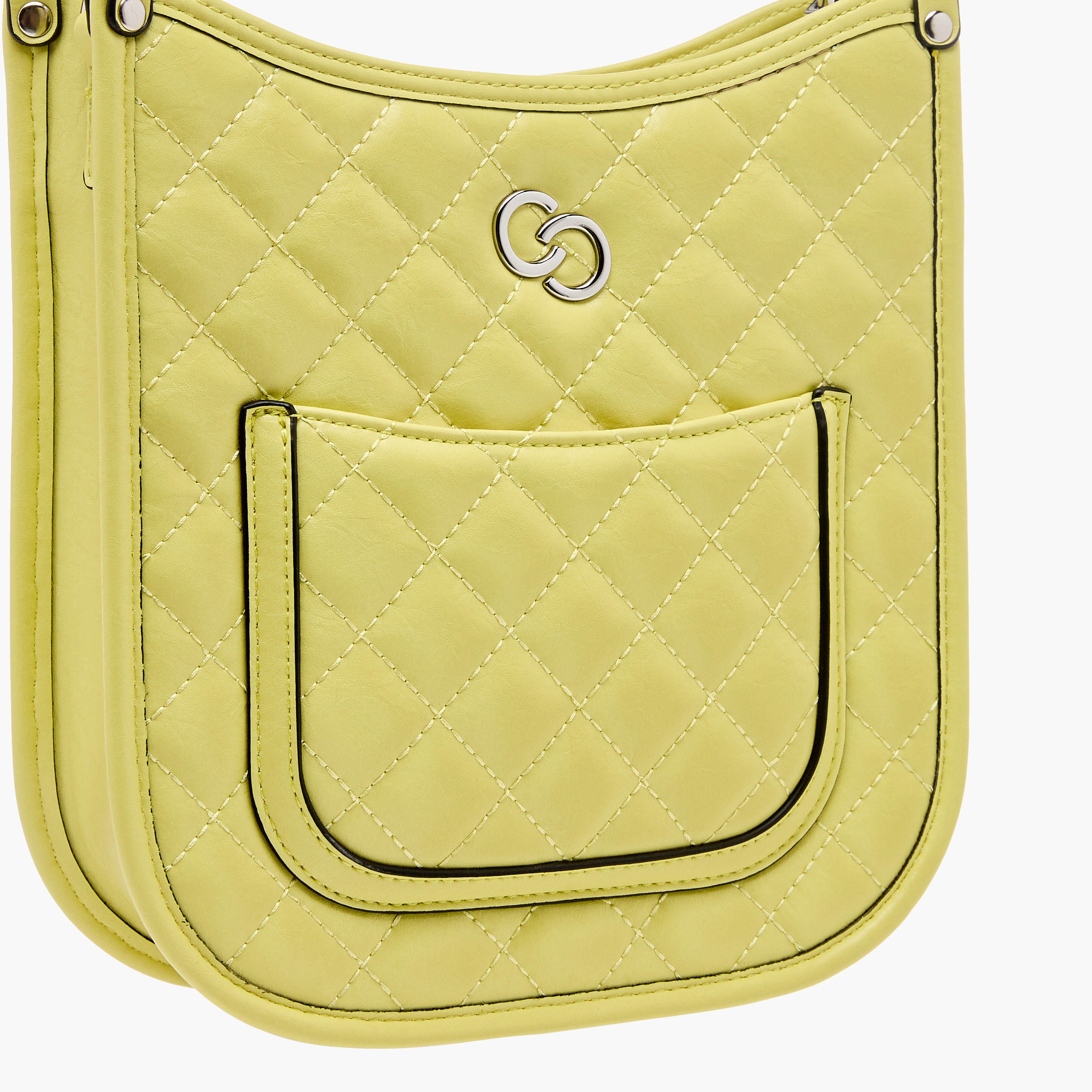 Celeste Quilted Shoulder Bag with Zip Closure and Chain Braided Strap-women-bagsandwallets-handbags-image-4