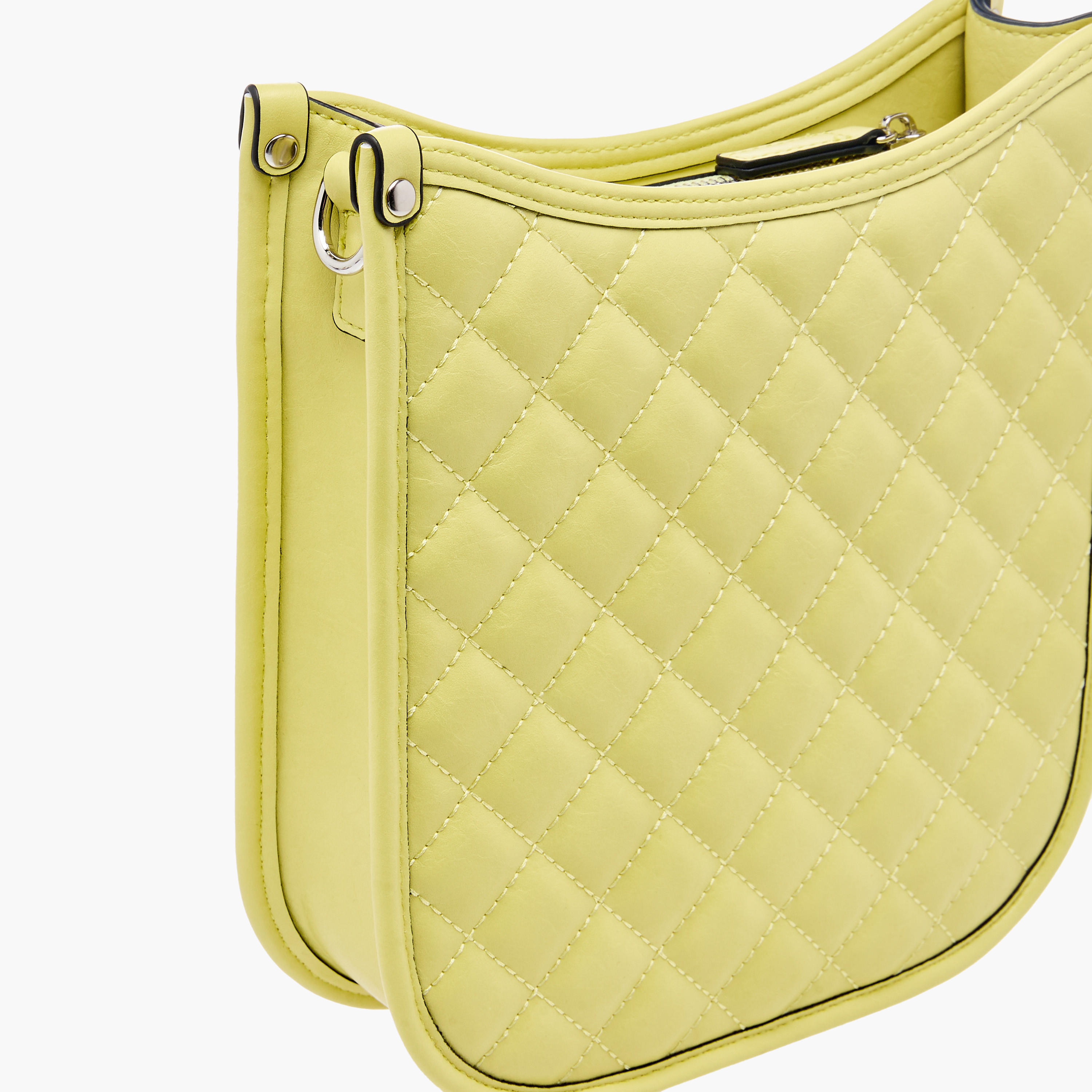 Celeste Quilted Shoulder Bag with Zip Closure and Chain Braided Strap-women-bagsandwallets-handbags-image-5