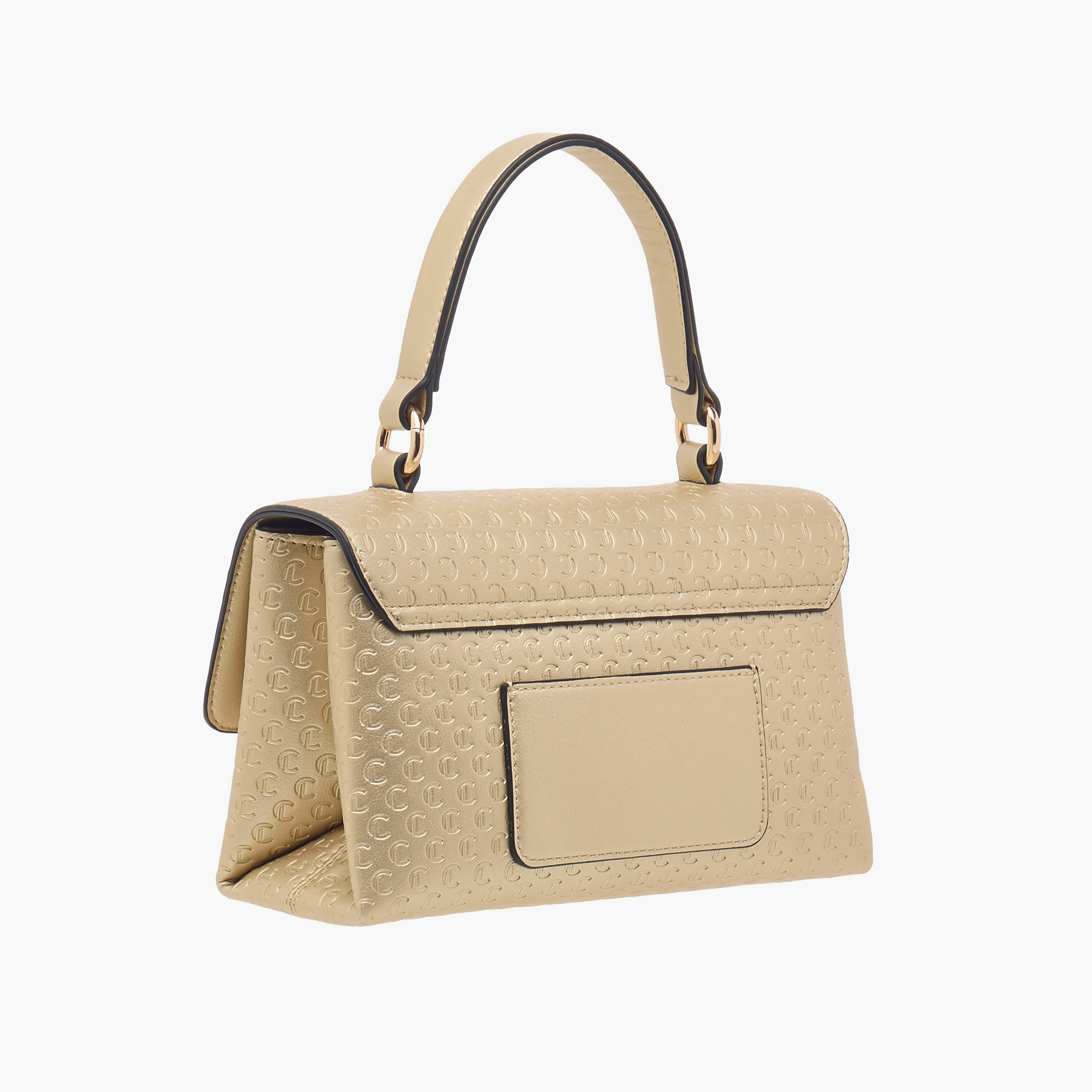 شنطة ساتشيل بنقوش مونوجرام وزر إغلاق من لي كونفورت-women-bagsandwallets-handbags-image-3