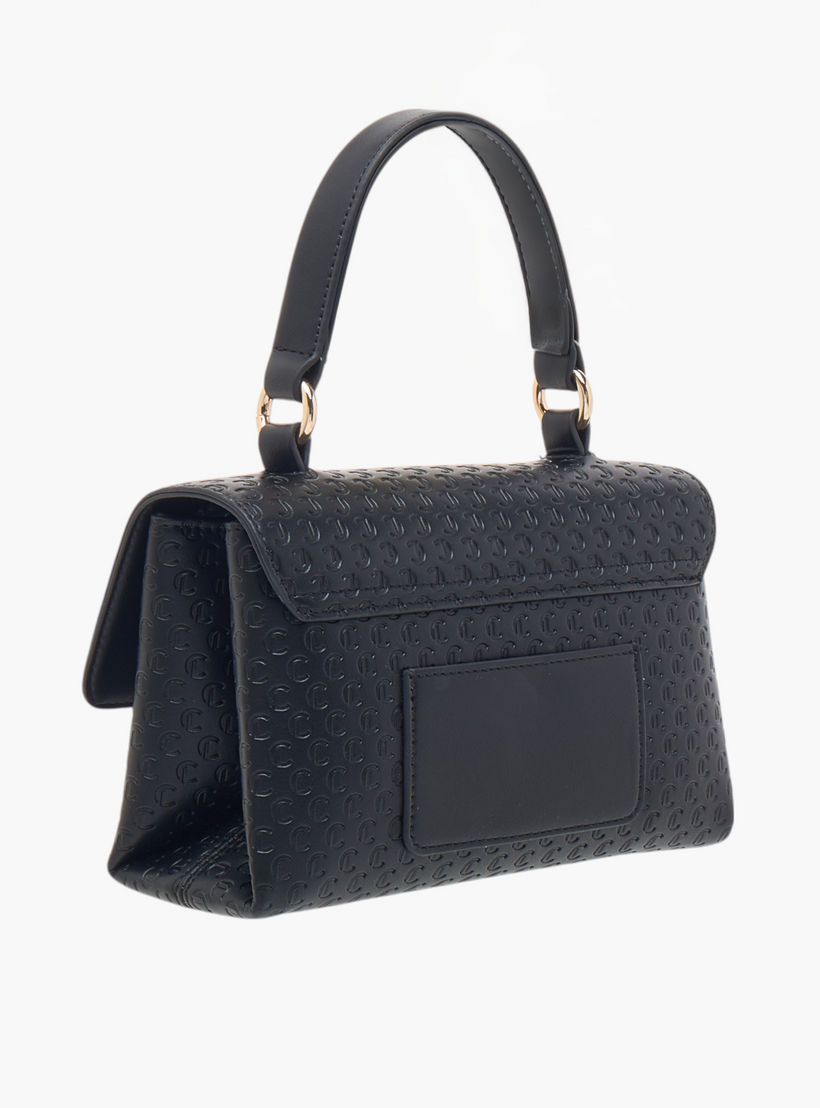 شنطة ساتشيل بنقوش مونوجرام وزر إغلاق من لي كونفورت-women-bagsandwallets-handbags-image-3