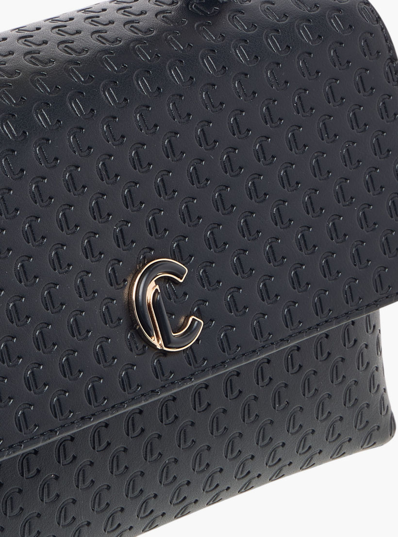 شنطة ساتشيل بنقوش مونوجرام وزر إغلاق من لي كونفورت-women-bagsandwallets-handbags-image-4