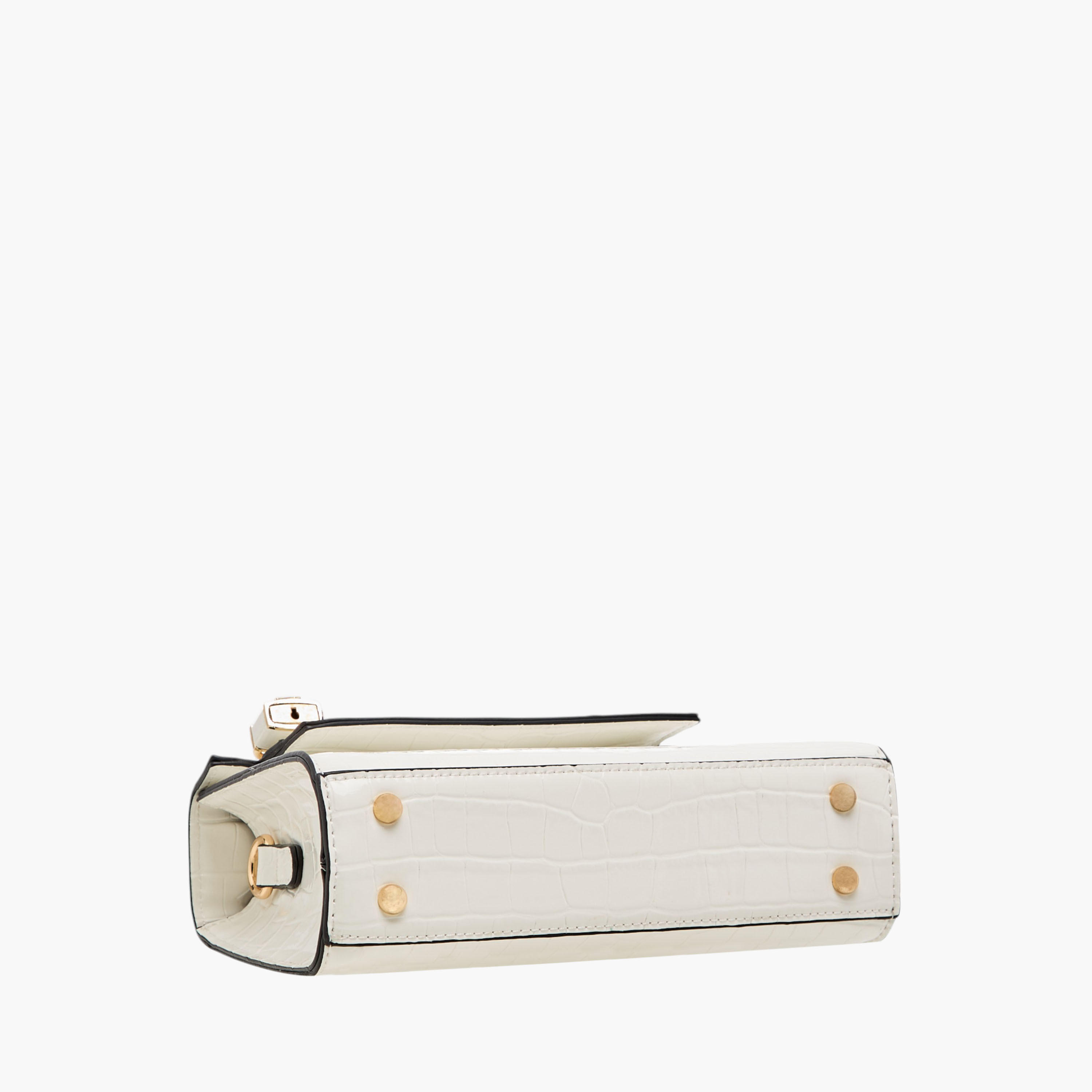 شنطة ساتشيل بارزة الملمس بحزام قابل للفصل وطية إغلاق من إيل-women-bagsandwallets-handbags-image-6