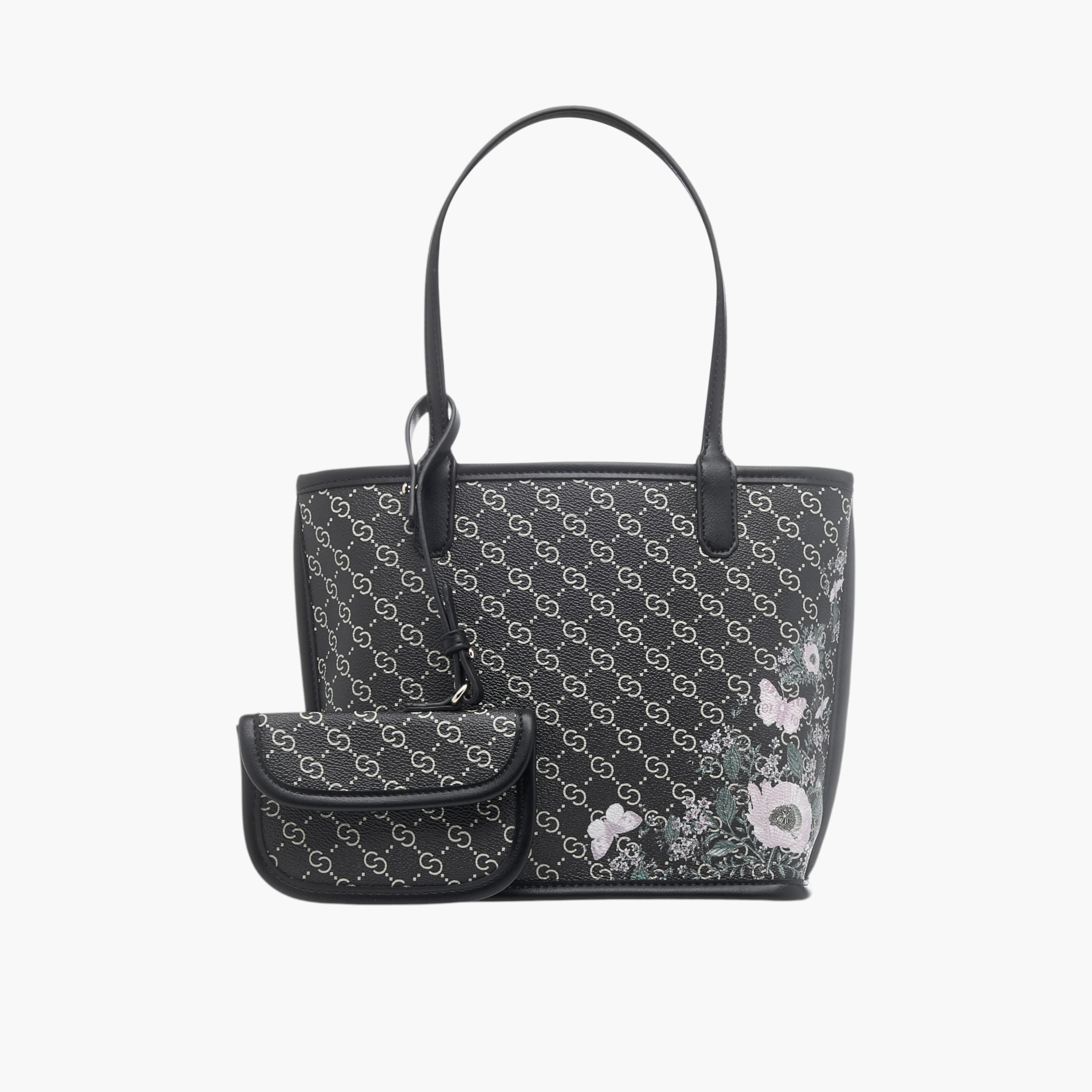 Celeste All-Over Monogram Print Tote Bag with Double Handle and Pouch-women-bagsandwallets-handbags-image-7