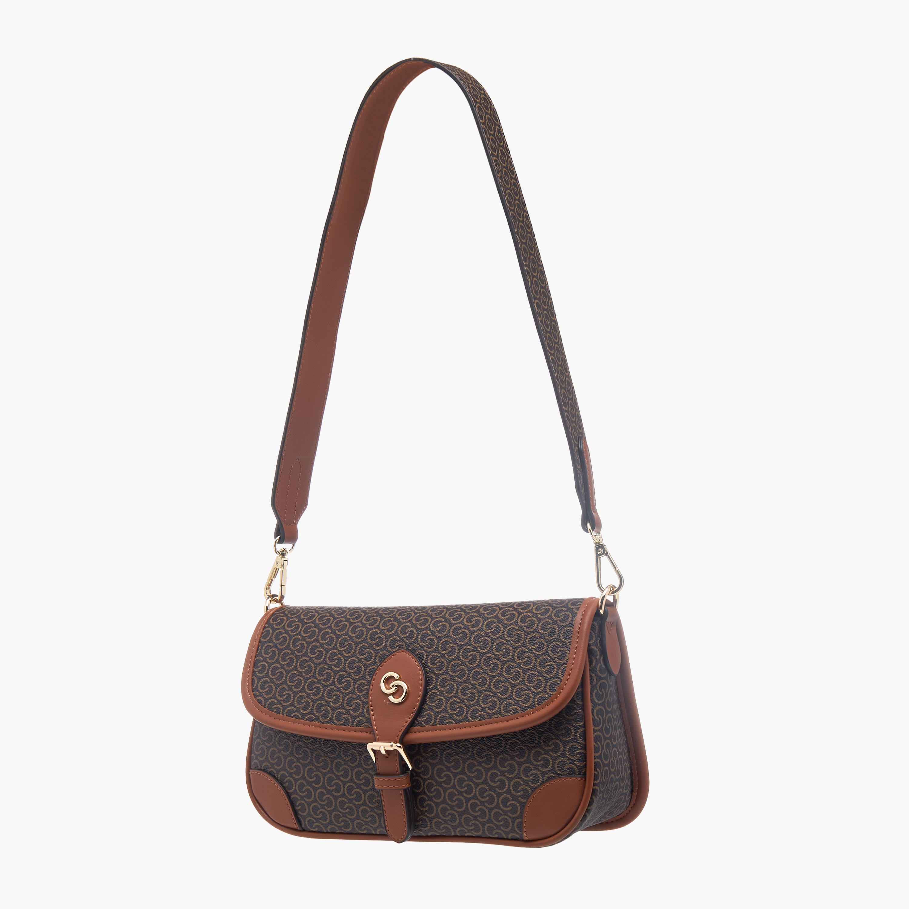 شنطة كروس بودي بحزام قابل للفصل وطية إغلاق وطبعات من سيليست-women-bagsandwallets-handbags-image-2