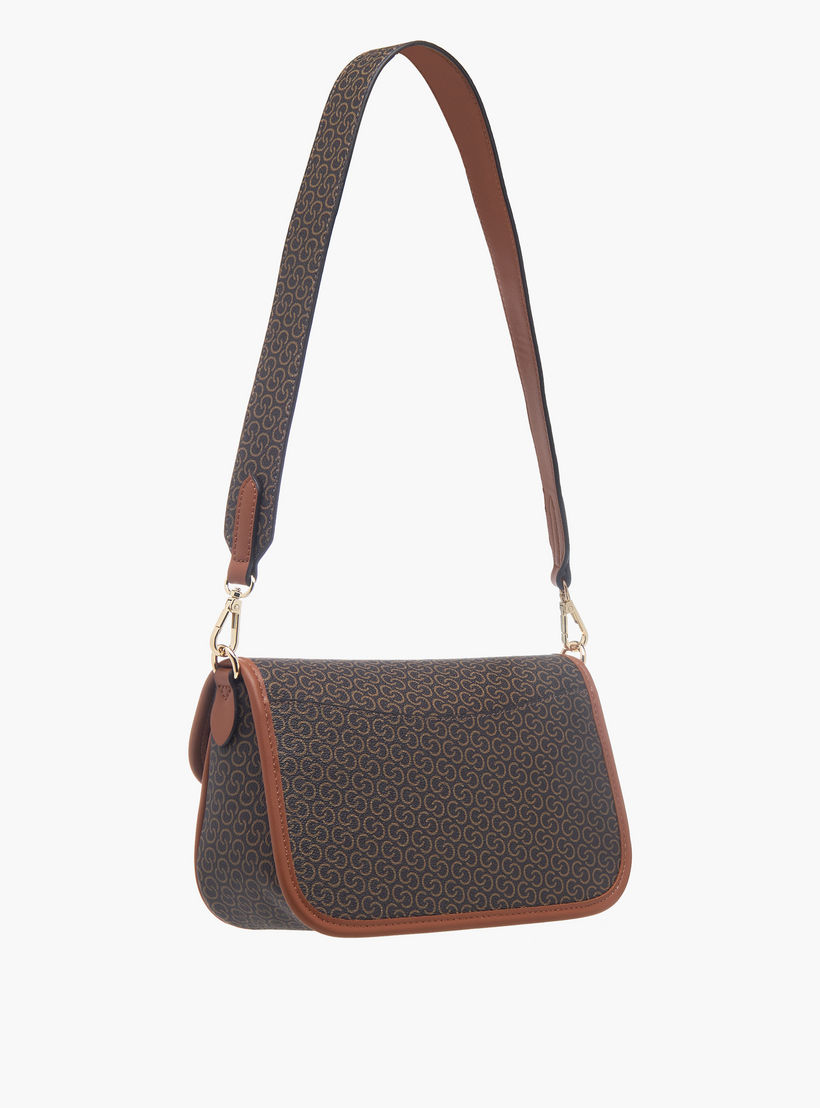 شنطة كروس بودي بحزام قابل للفصل وطية إغلاق وطبعات من سيليست-women-bagsandwallets-handbags-image-3