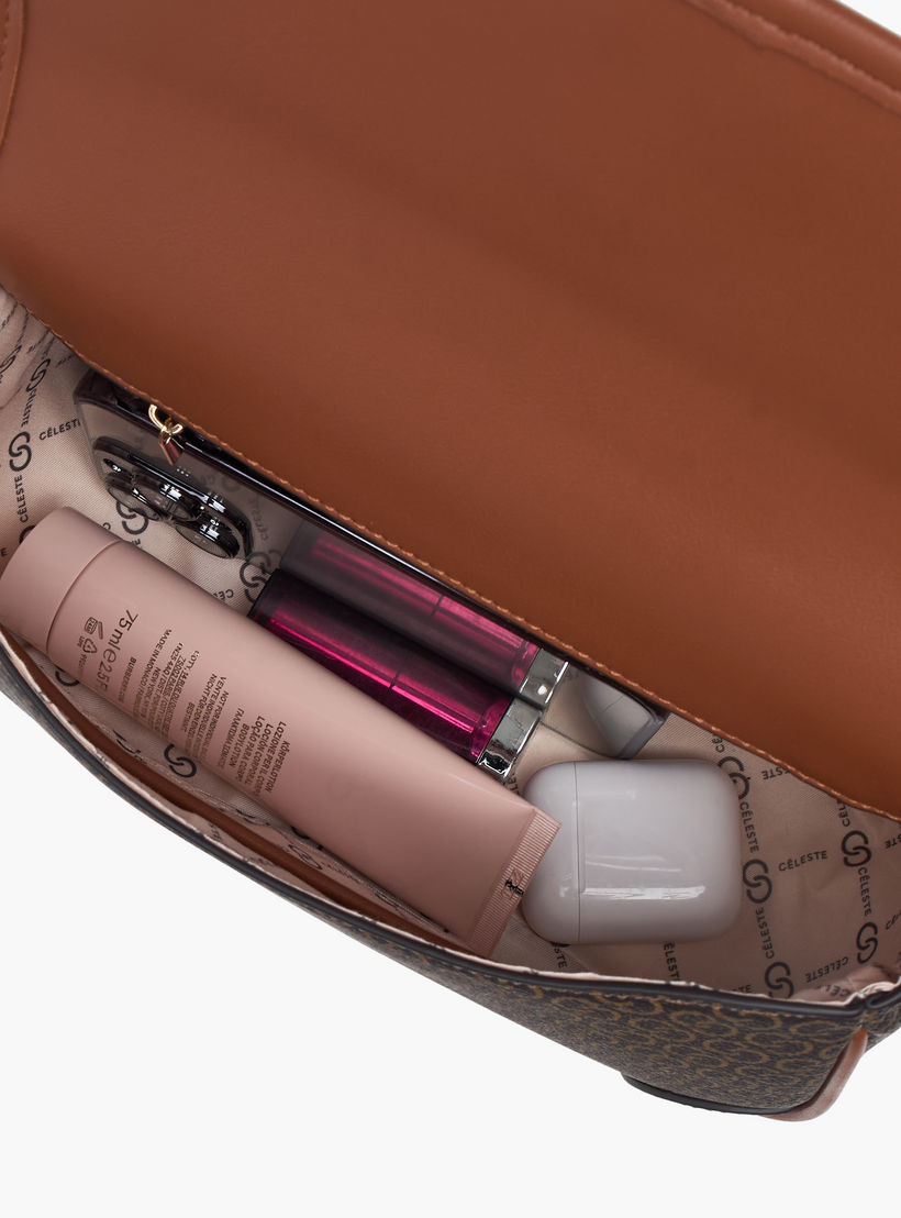 شنطة كروس بودي بحزام قابل للفصل وطية إغلاق وطبعات من سيليست-women-bagsandwallets-handbags-image-7