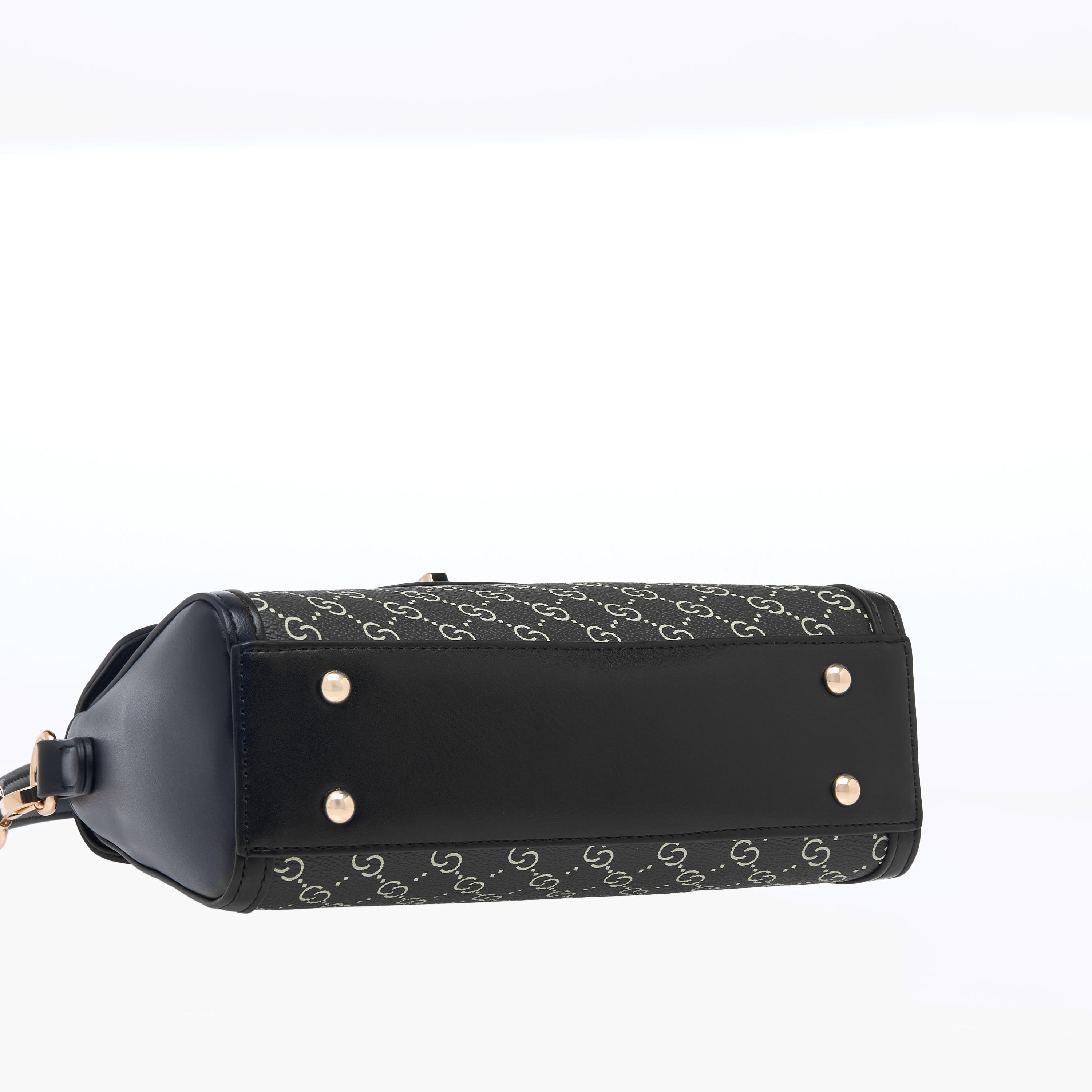 شنطة كتف بحزام قابل للتعديل وسحاب إغلاق وطبعات مونوجرام وقفل ملتوي من سيليست-women-bagsandwallets-handbags-image-6