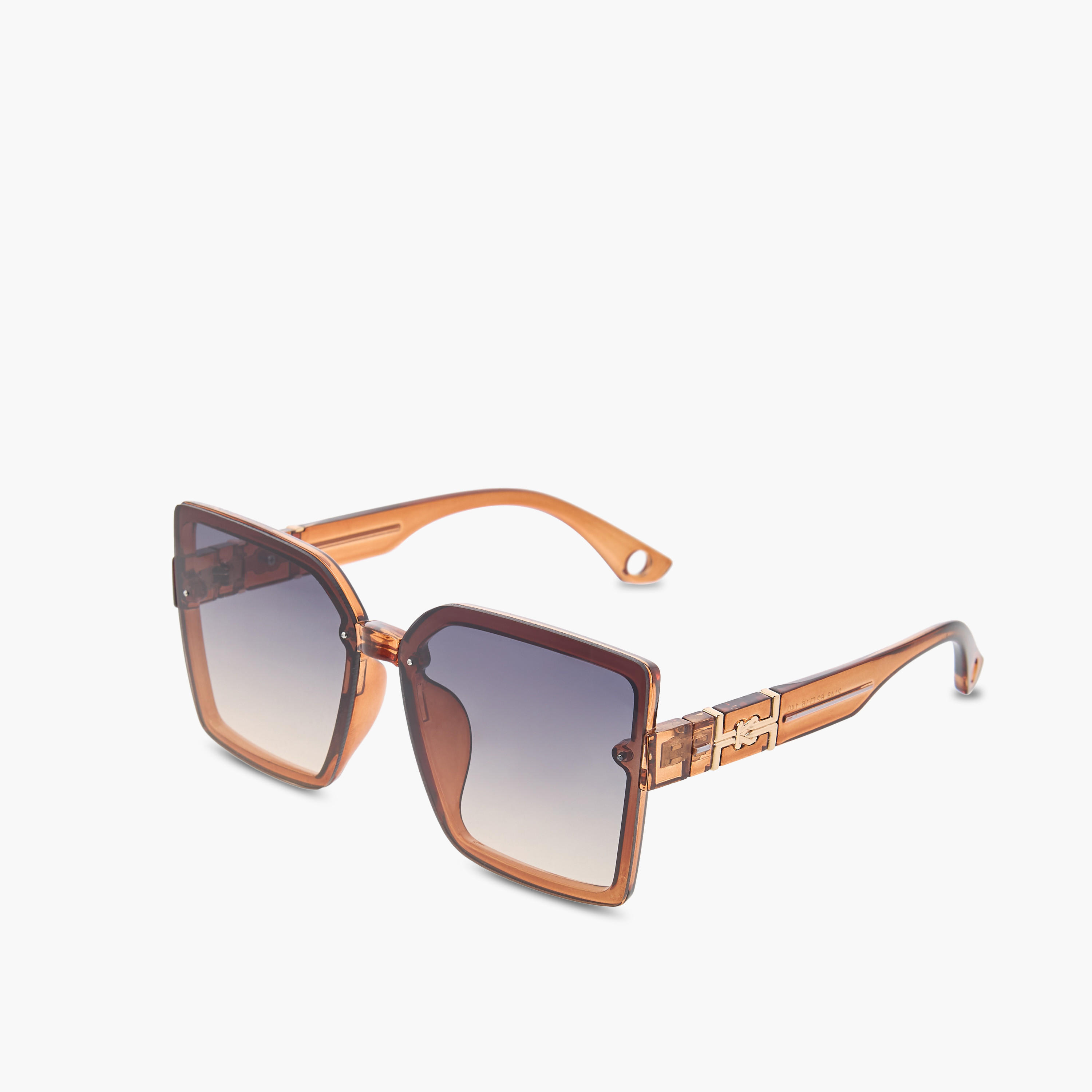 نظارة شمسية بعدسات ملونة وإطار كامل-women-sunglasses-image-1