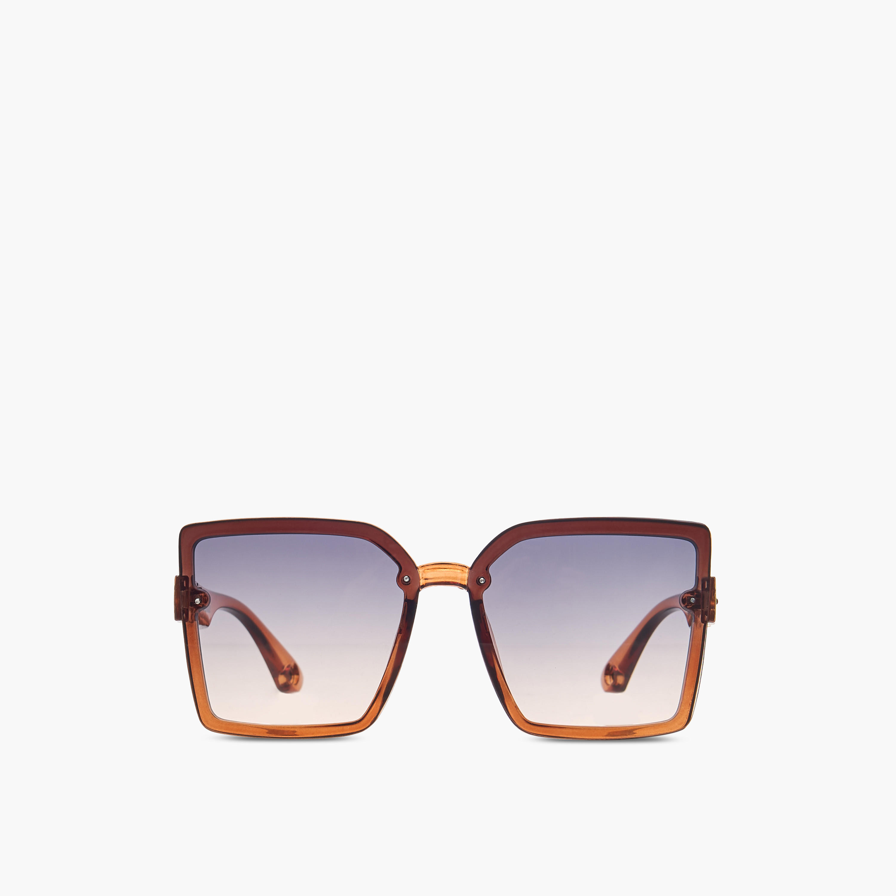 نظارة شمسية بعدسات ملونة وإطار كامل-women-sunglasses-image-2