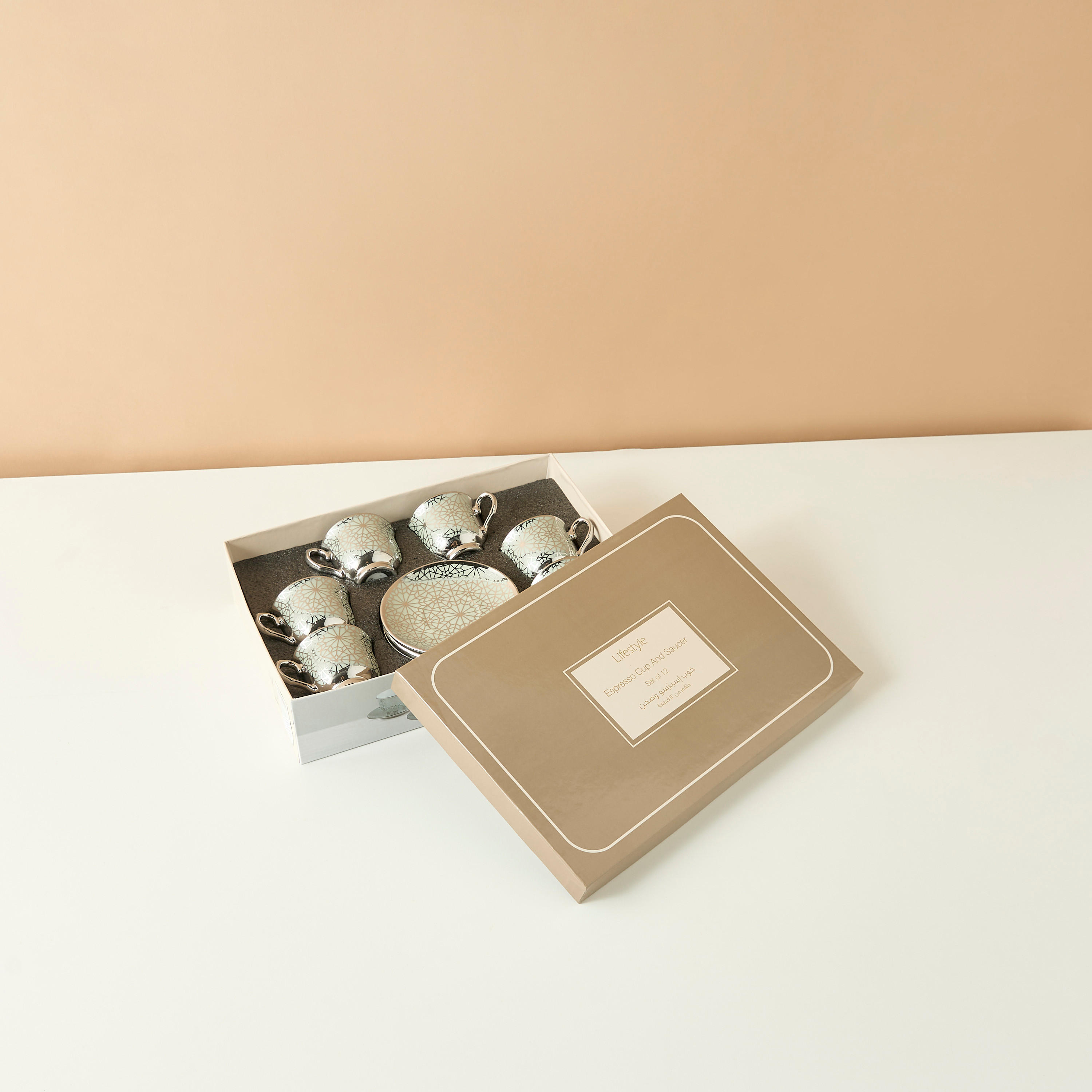 Geo 12-Piece Porcelain Coffee Set - 90 ml-household-dining-teaandcoffee-teaandcoffeesets-image-5