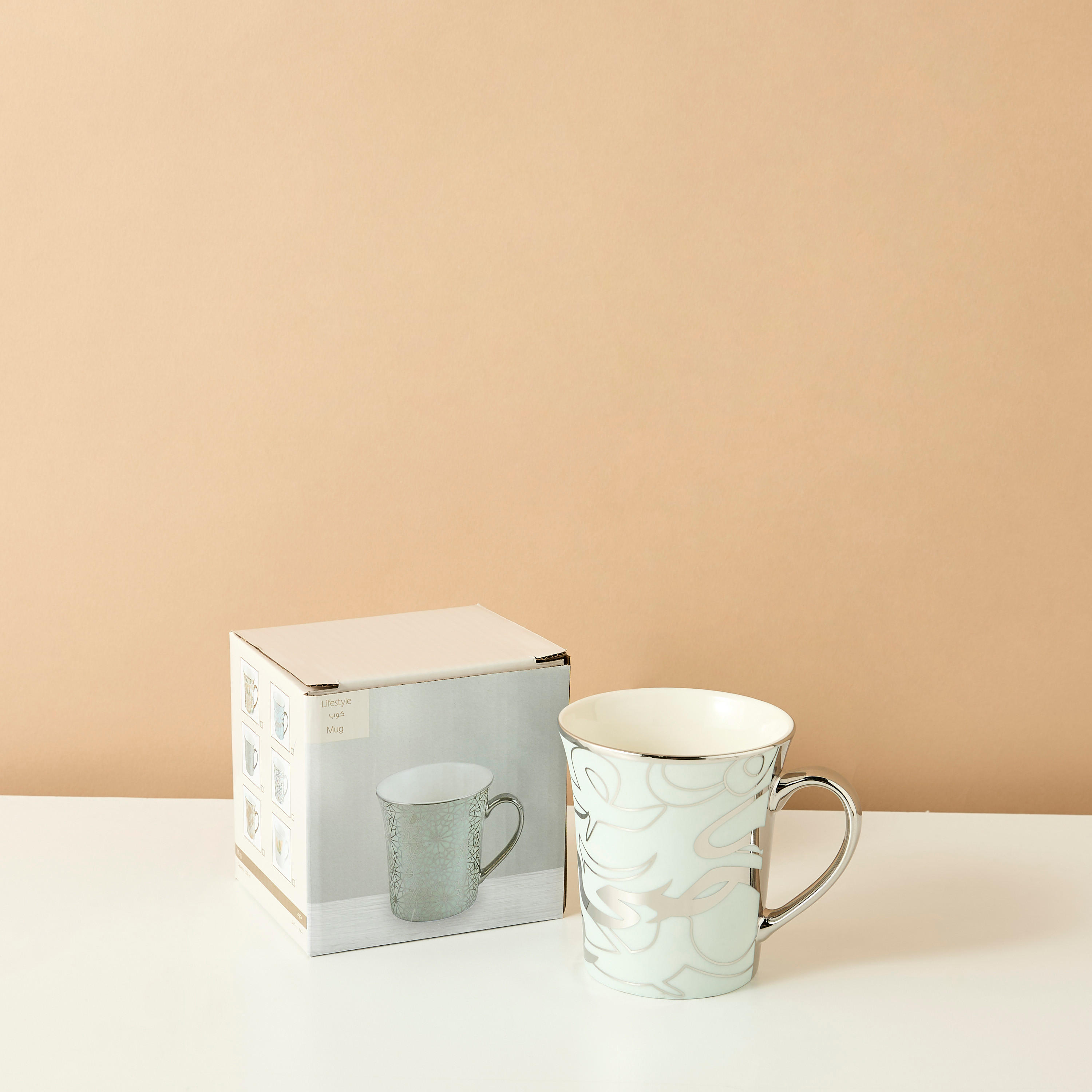 Calligraphy Printed New Bone China Mug-household-dining-teaandcoffee-mugsandcups-image-4