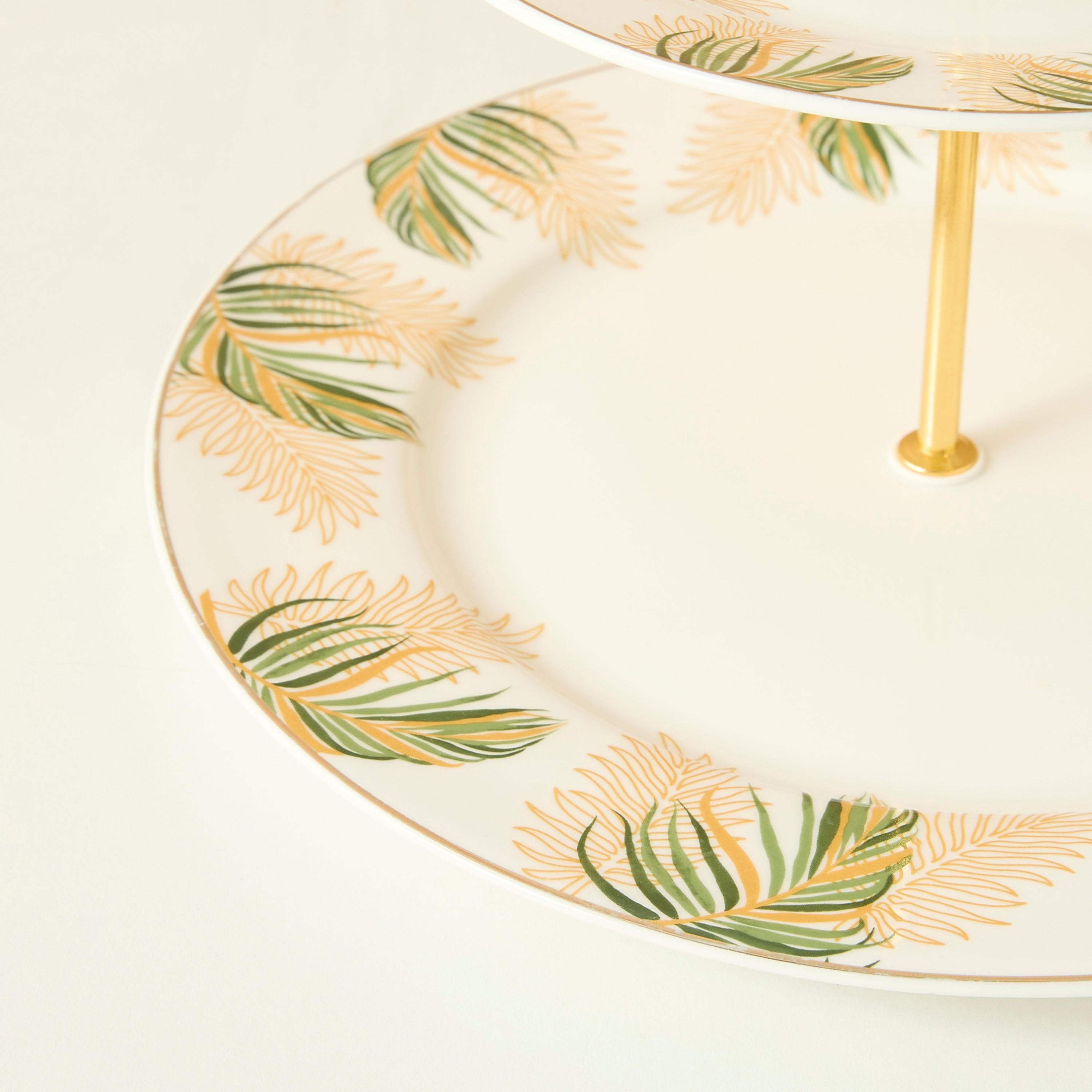 Palm Print 2-Tier Cake Stand - 27 cms-household-dining-serveware-cakestands-image-5
