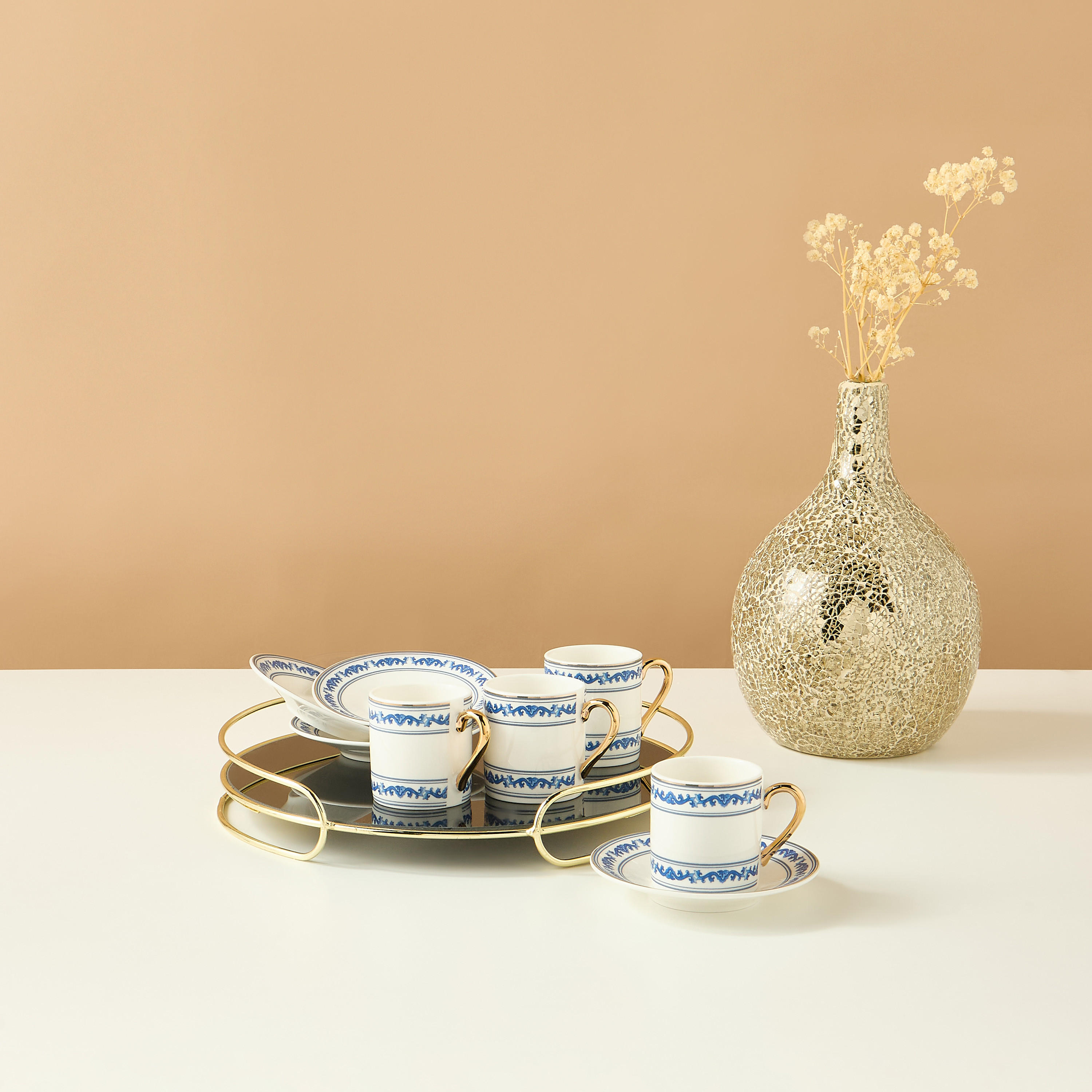 Gia Como 8-Piece New Bone China Espresso Cup and Saucer Set - 80 ml-household-dining-teaandcoffee-teaandcoffeesets-image-1
