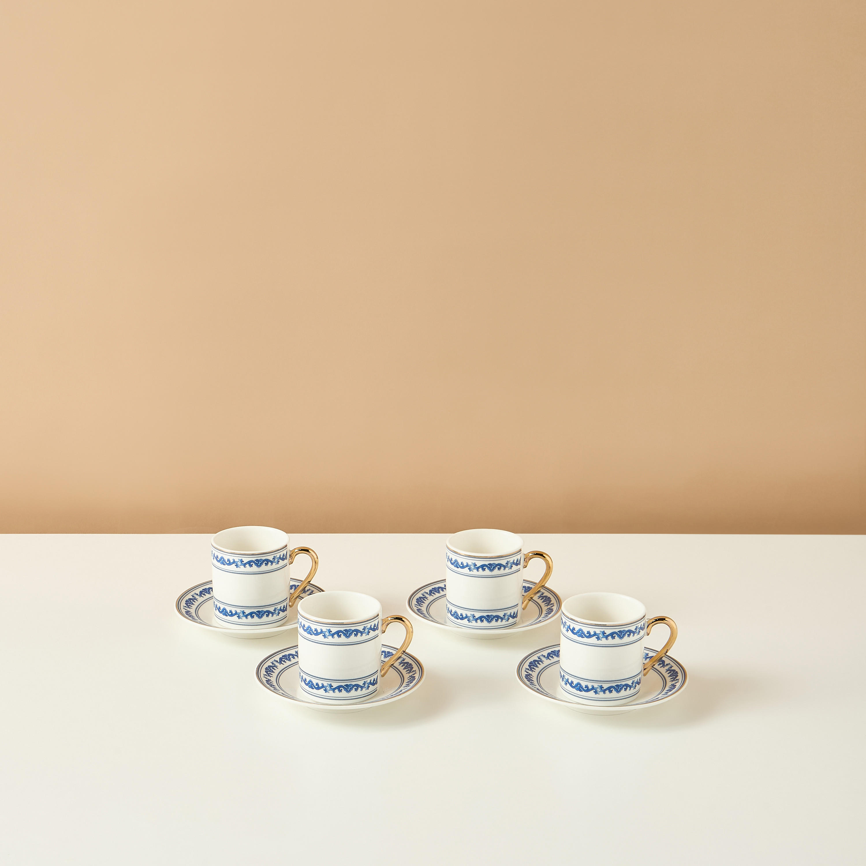 Gia Como 8-Piece New Bone China Espresso Cup and Saucer Set - 80 ml-household-dining-teaandcoffee-teaandcoffeesets-image-2