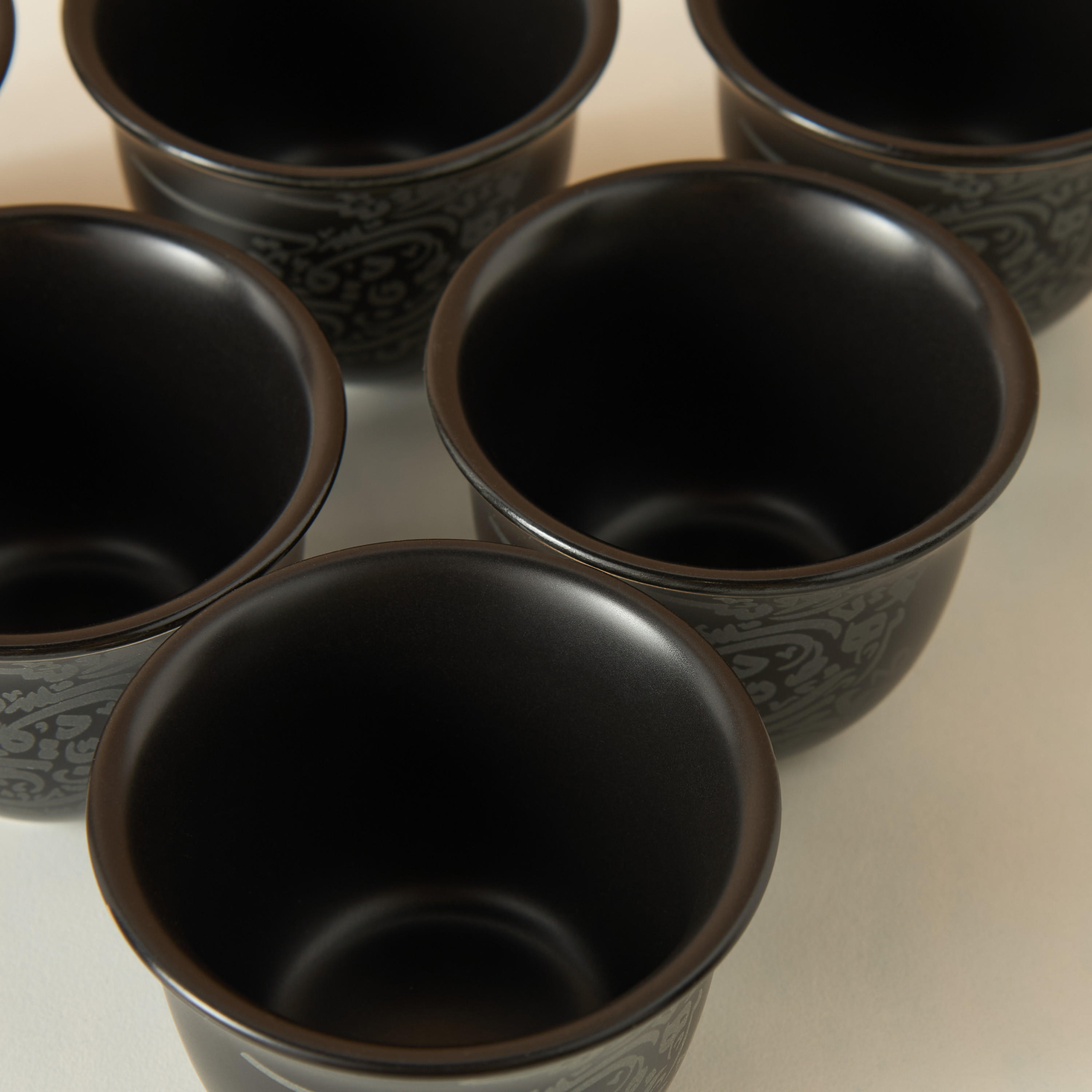 Arabic Calligraphy Print 6-Piece Kahwa Cup Set - 65 ml-household-dining-teaandcoffee-teaandcoffeesets-image-5