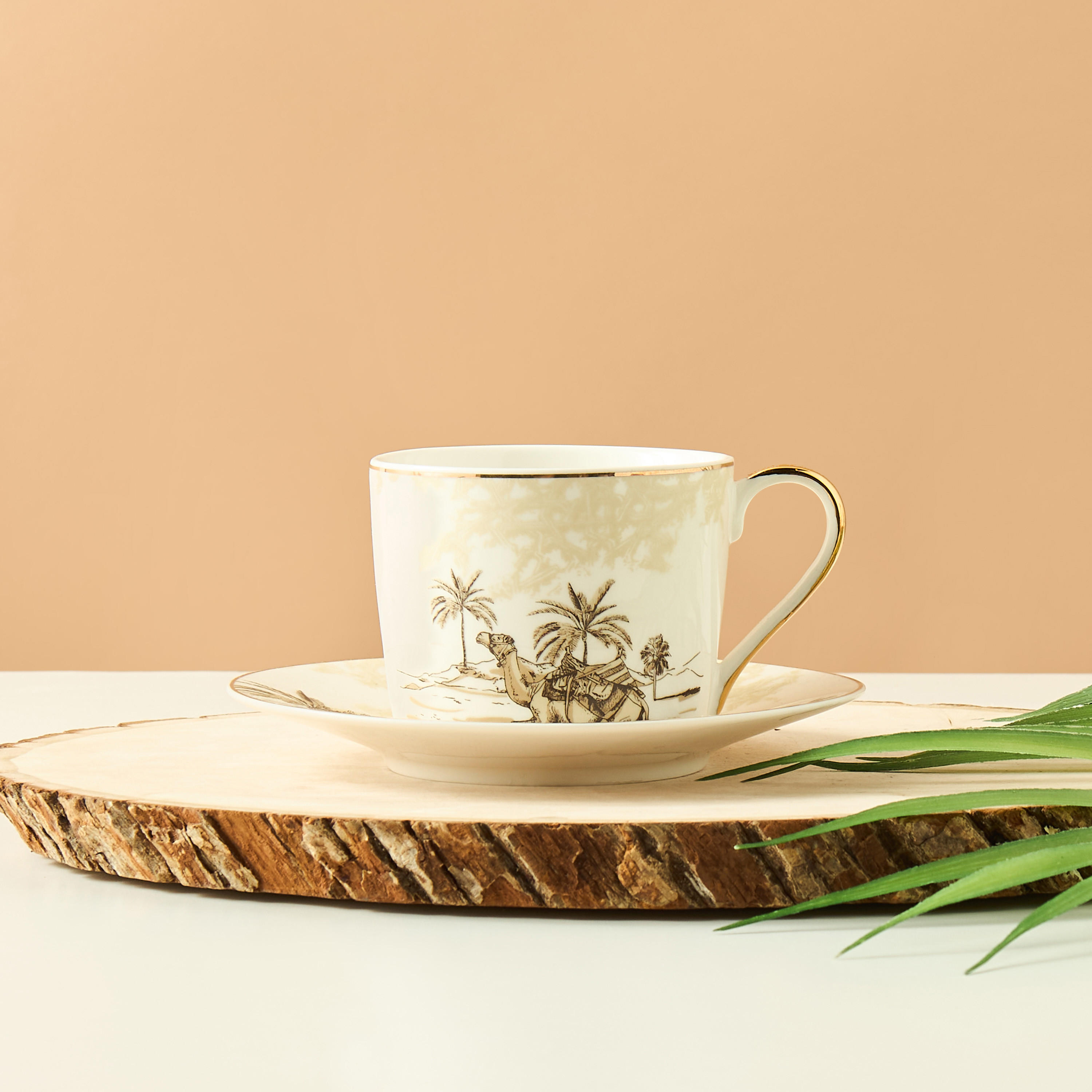 Camel Turkish Coffee Cup and Saucer - Set of 4-household-dining-teaandcoffee-teaandcoffeesets-image-1