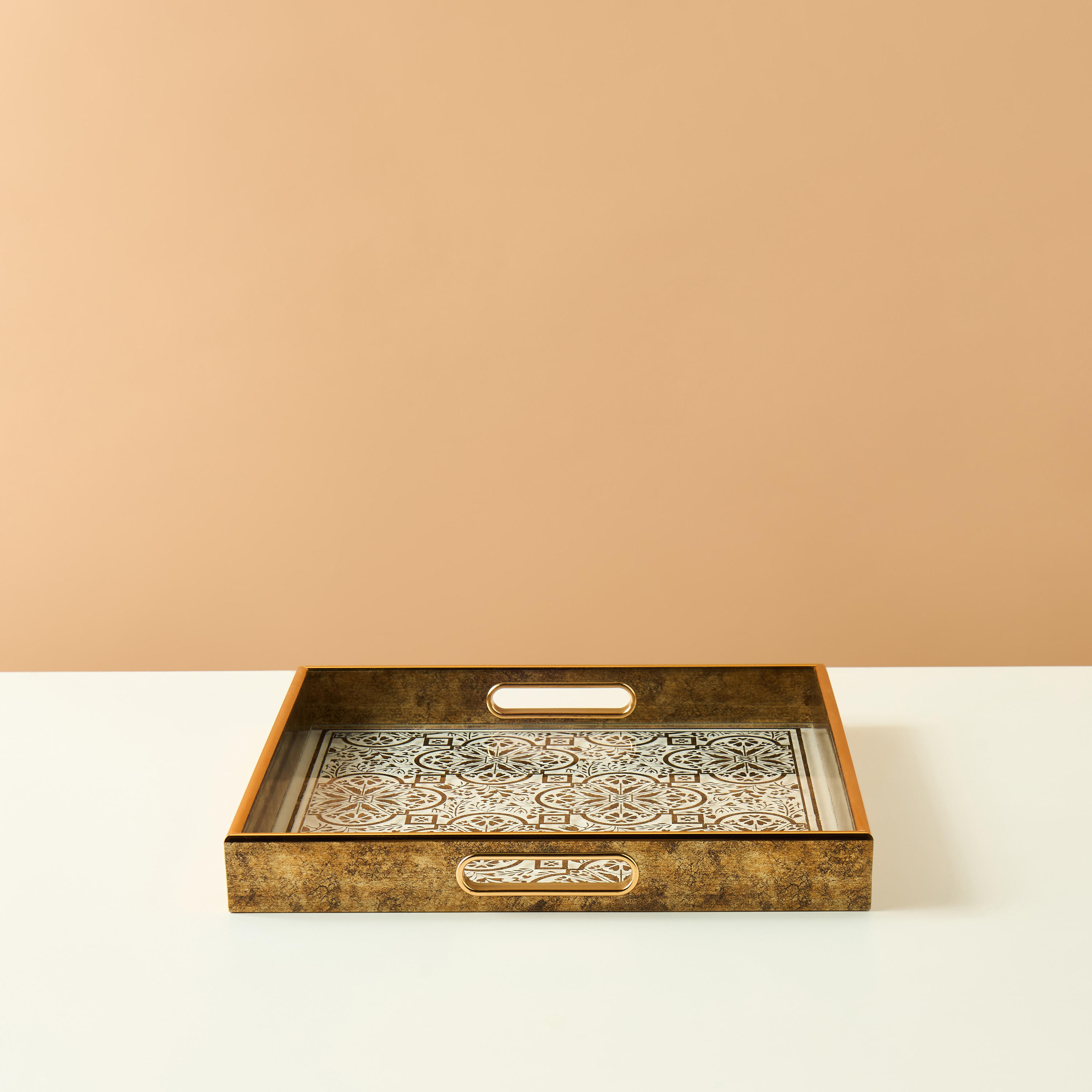Printed Decorative Tray - 36x36 cms-household-dining-serveware-servingtrays-image-2