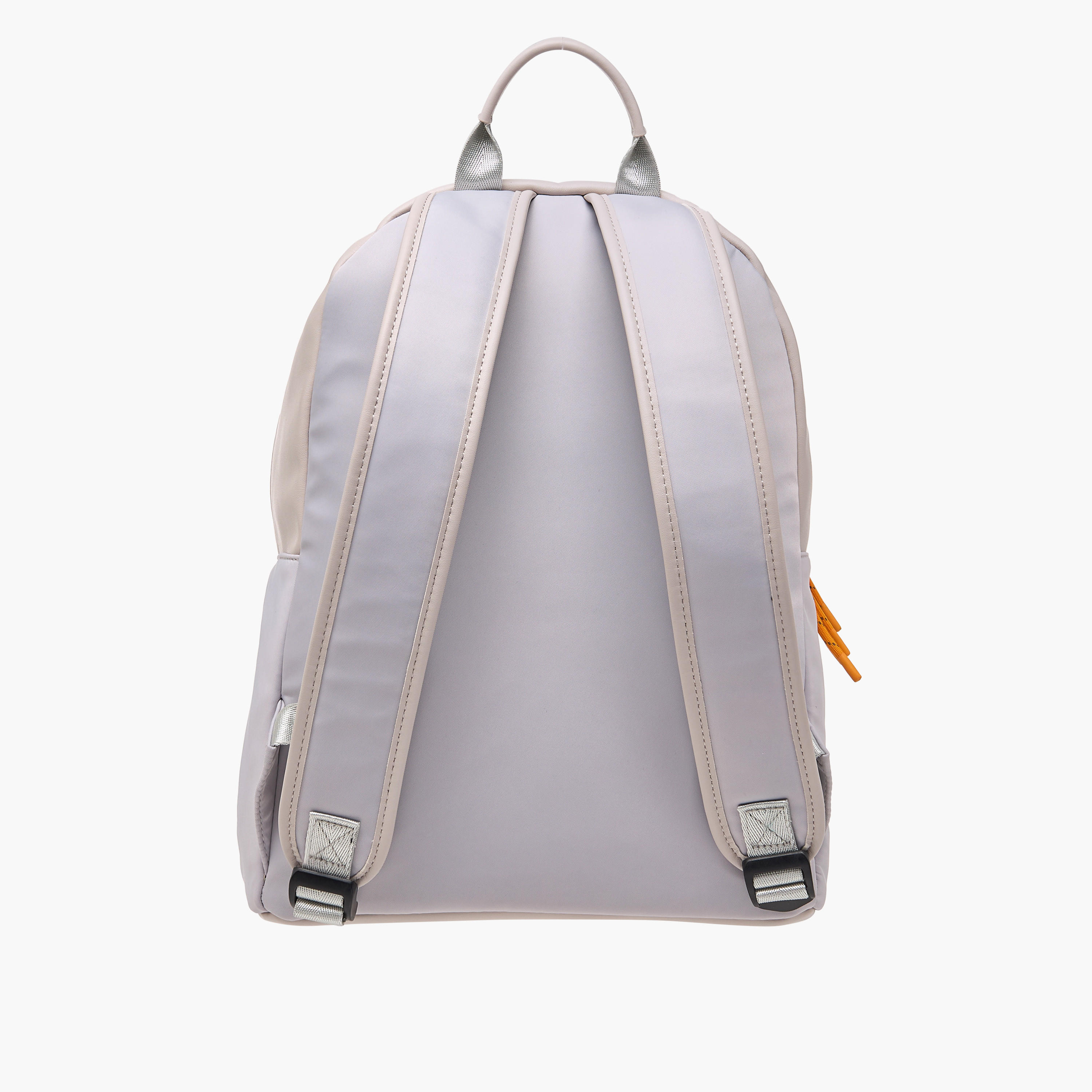 Lee Cooper Logo Print Backpack with Adjustable Shoulder Straps and Zip Closure - 31x40x19 cm-men-bags-image-3