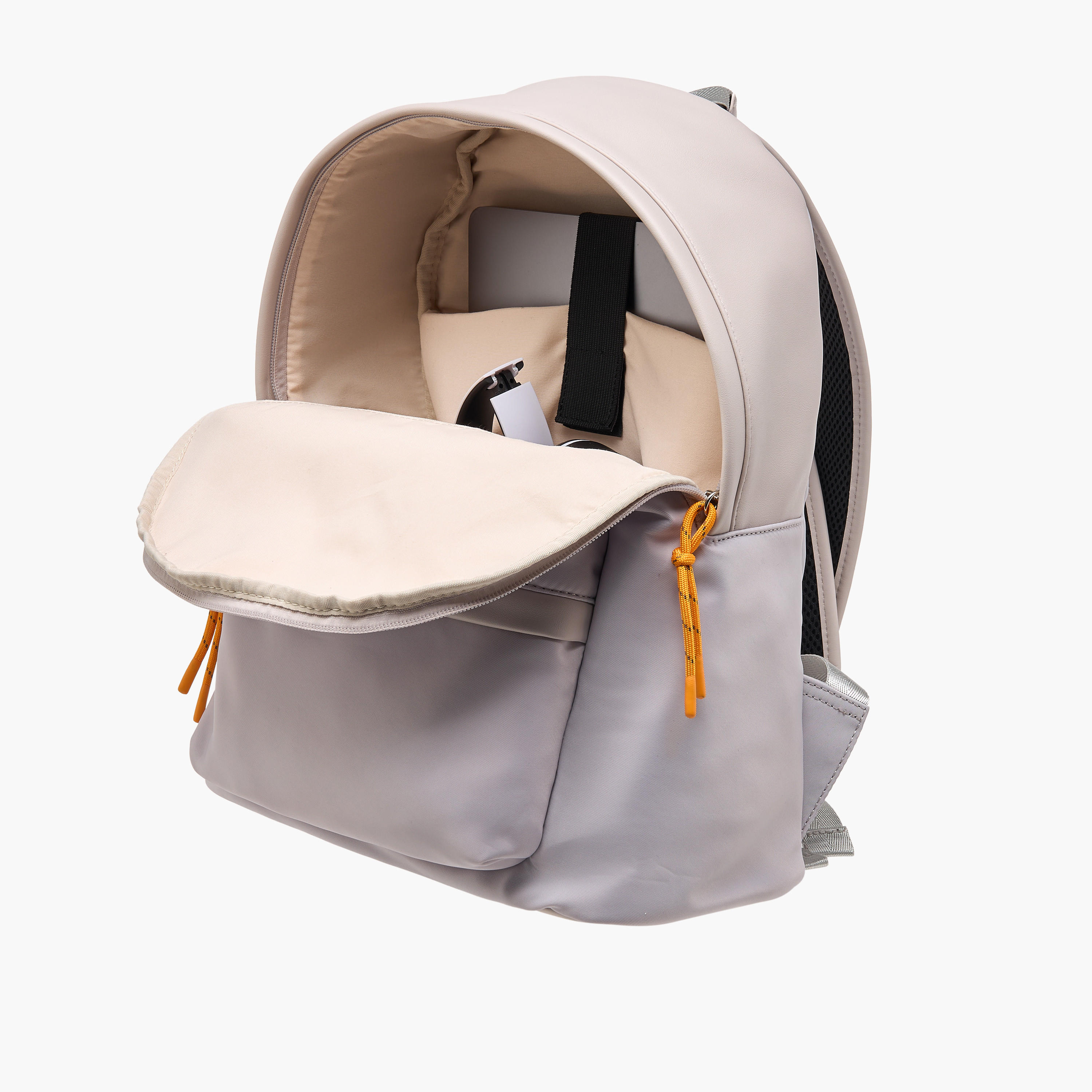 Lee Cooper Logo Print Backpack with Adjustable Shoulder Straps and Zip Closure - 31x40x19 cm-men-bags-image-6