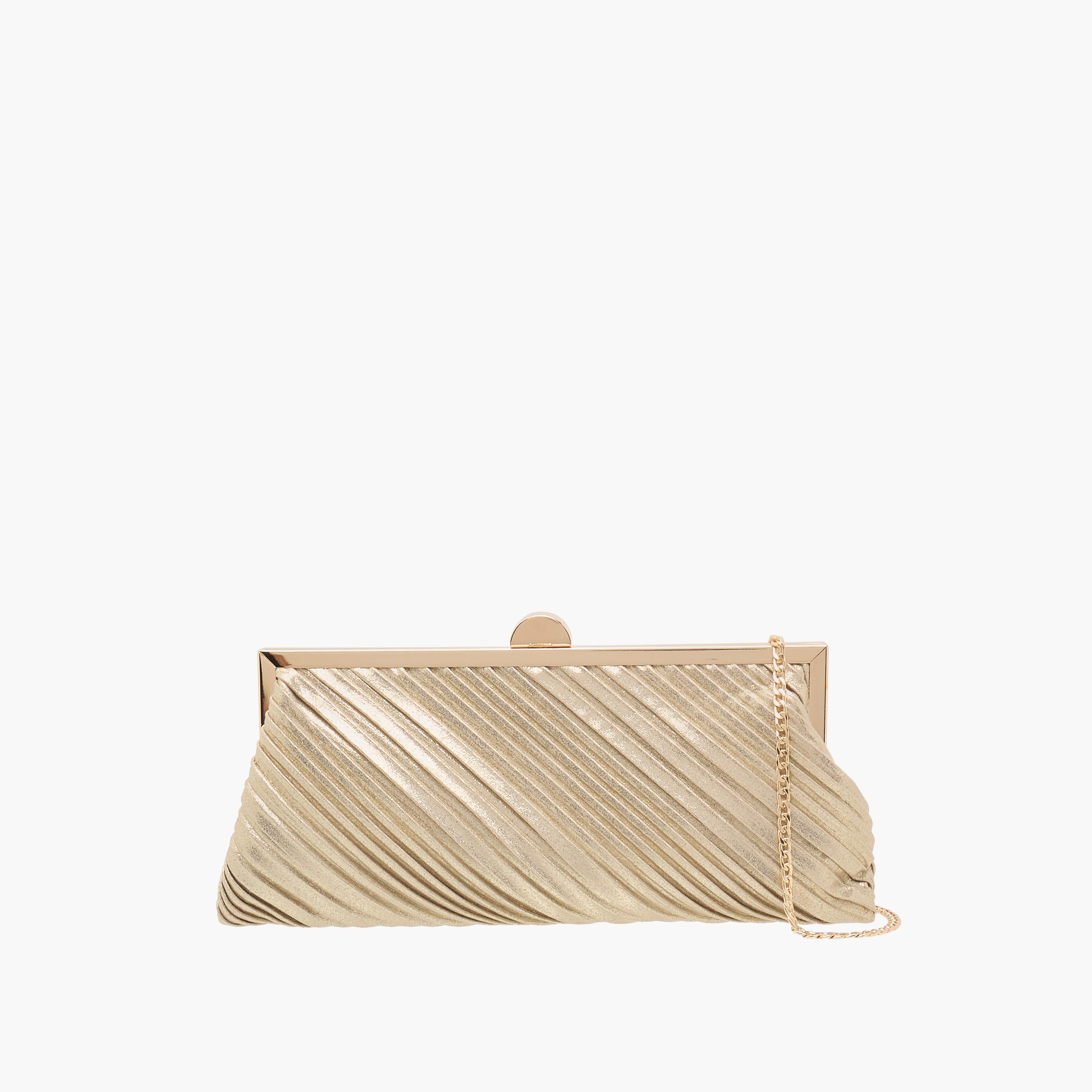 Celeste Textured Clutch with Chain Strap-women-bagsandwallets-wallets-image-1